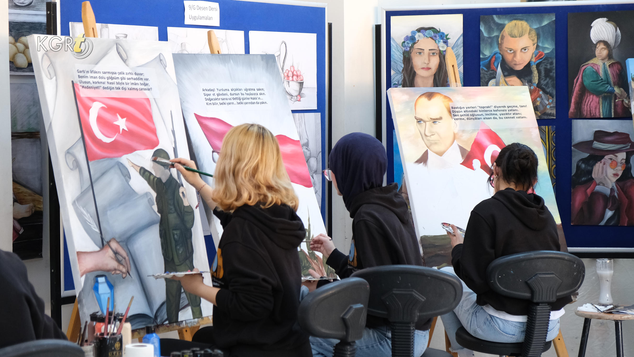 Karamanda Guzel Sanatlar Lisesi Ogrencileri Resim Sergisine Hazirlaniyor14