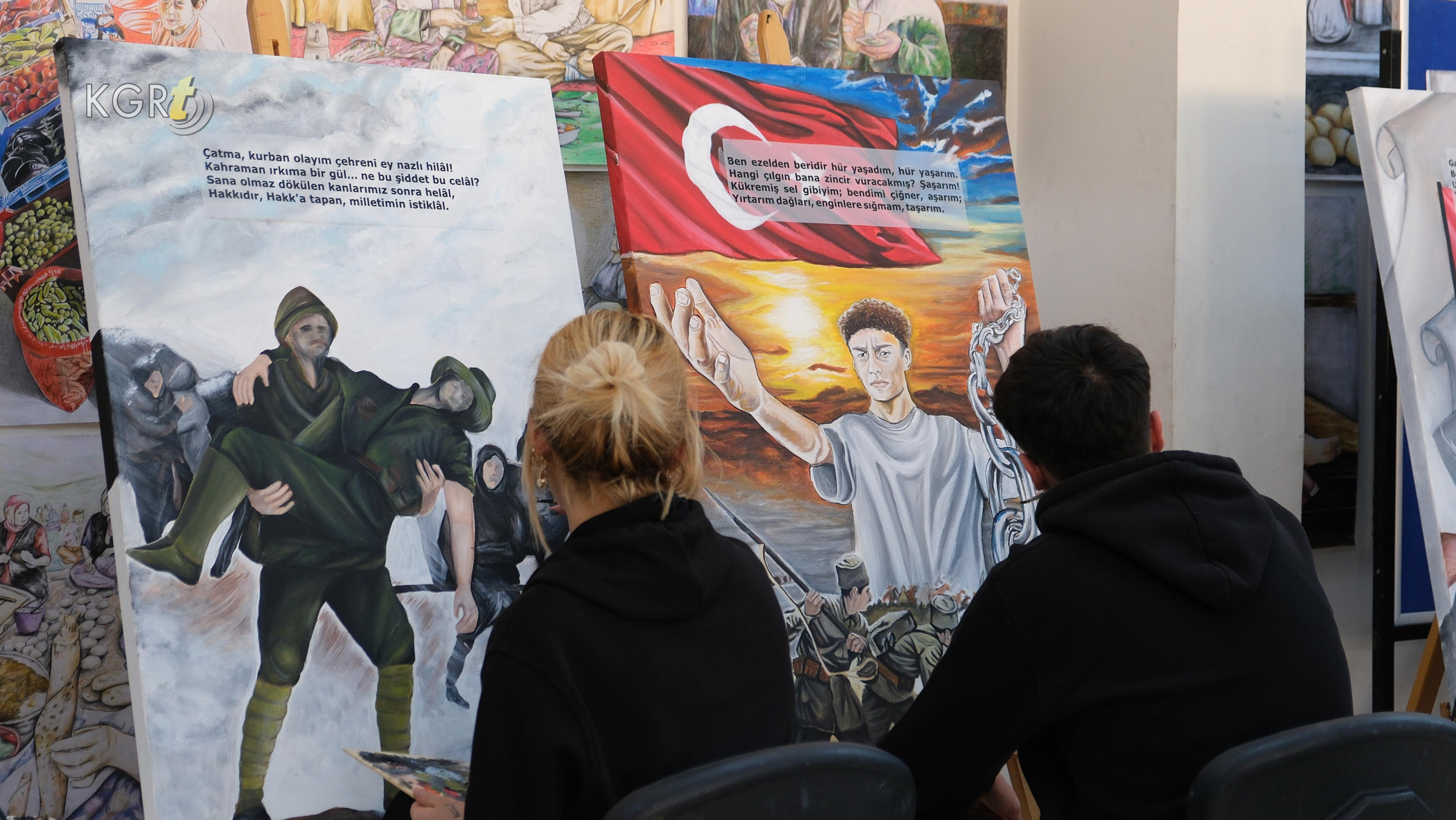 Karamanda Guzel Sanatlar Lisesi Ogrencileri Resim Sergisine Hazirlaniyor16
