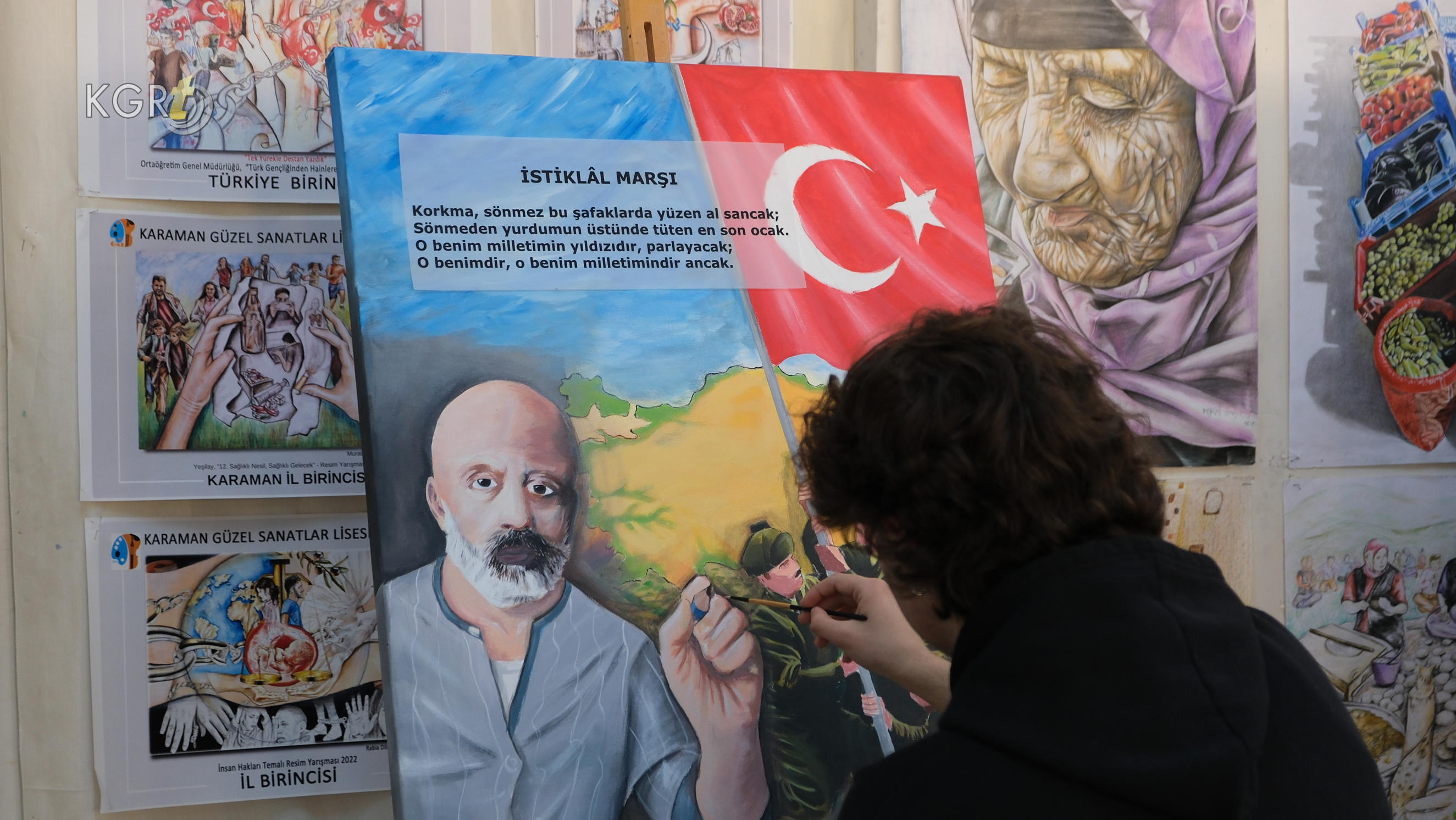 Karamanda Guzel Sanatlar Lisesi Ogrencileri Resim Sergisine Hazirlaniyor18