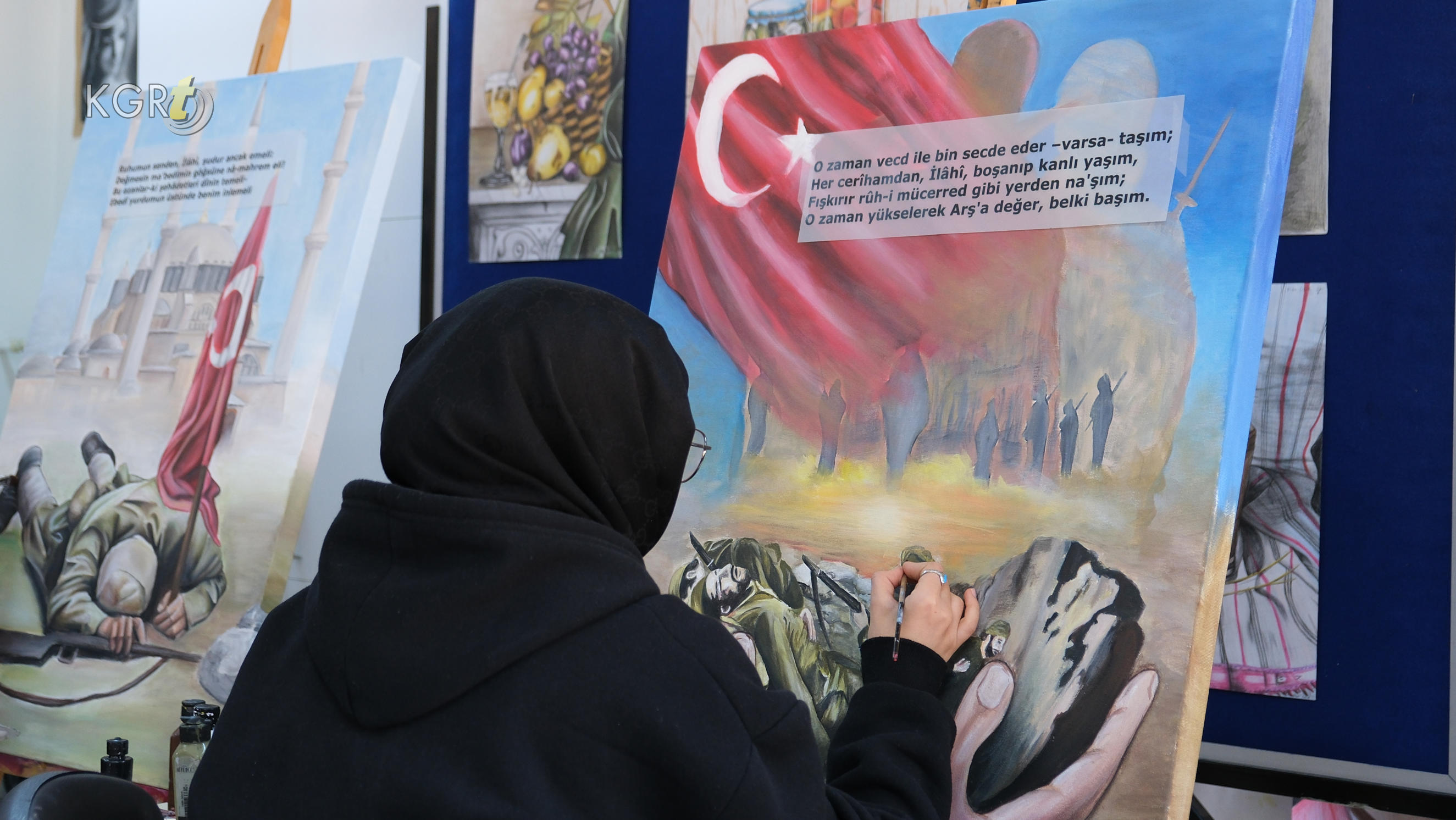Karamanda Guzel Sanatlar Lisesi Ogrencileri Resim Sergisine Hazirlaniyor4