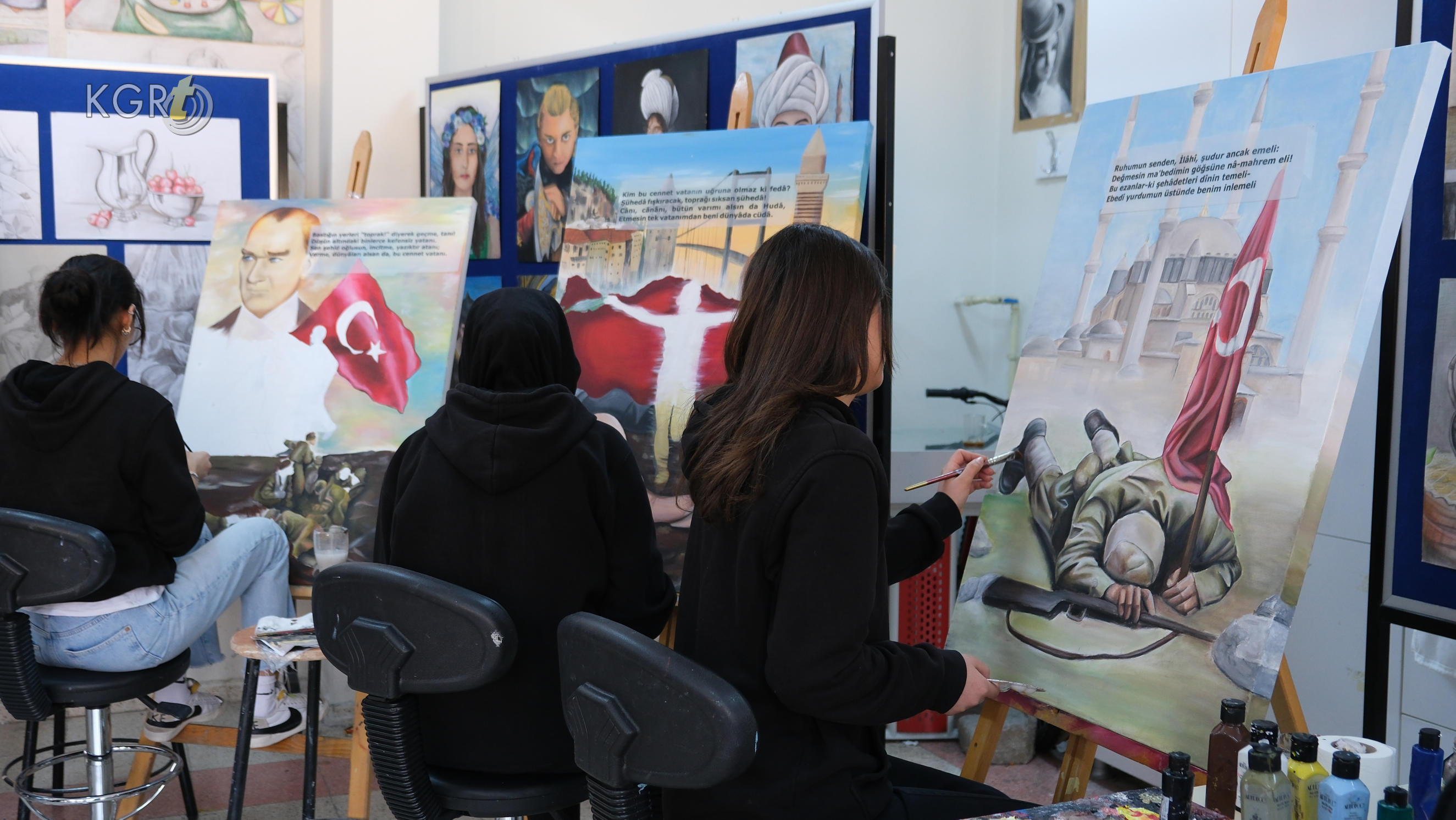 Karamanda Guzel Sanatlar Lisesi Ogrencileri Resim Sergisine Hazirlaniyor5