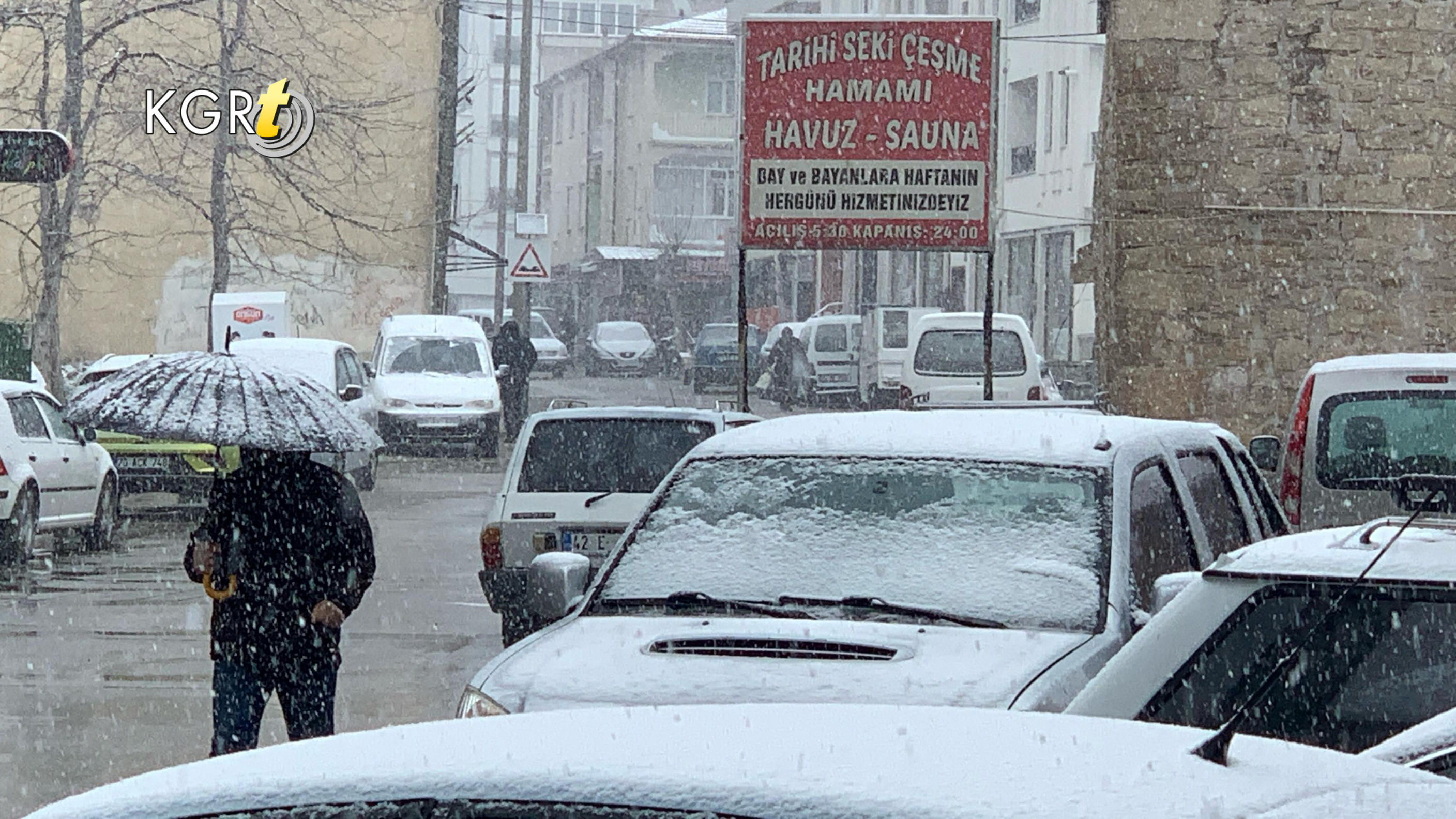 Karamanda Mart Ayinda Kar Yagisi Basladi1