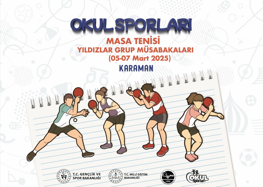 Okul Sporlari Yildizlar Masa Tenisi Grup Musabakalari Karamanda Duzenleniyor1