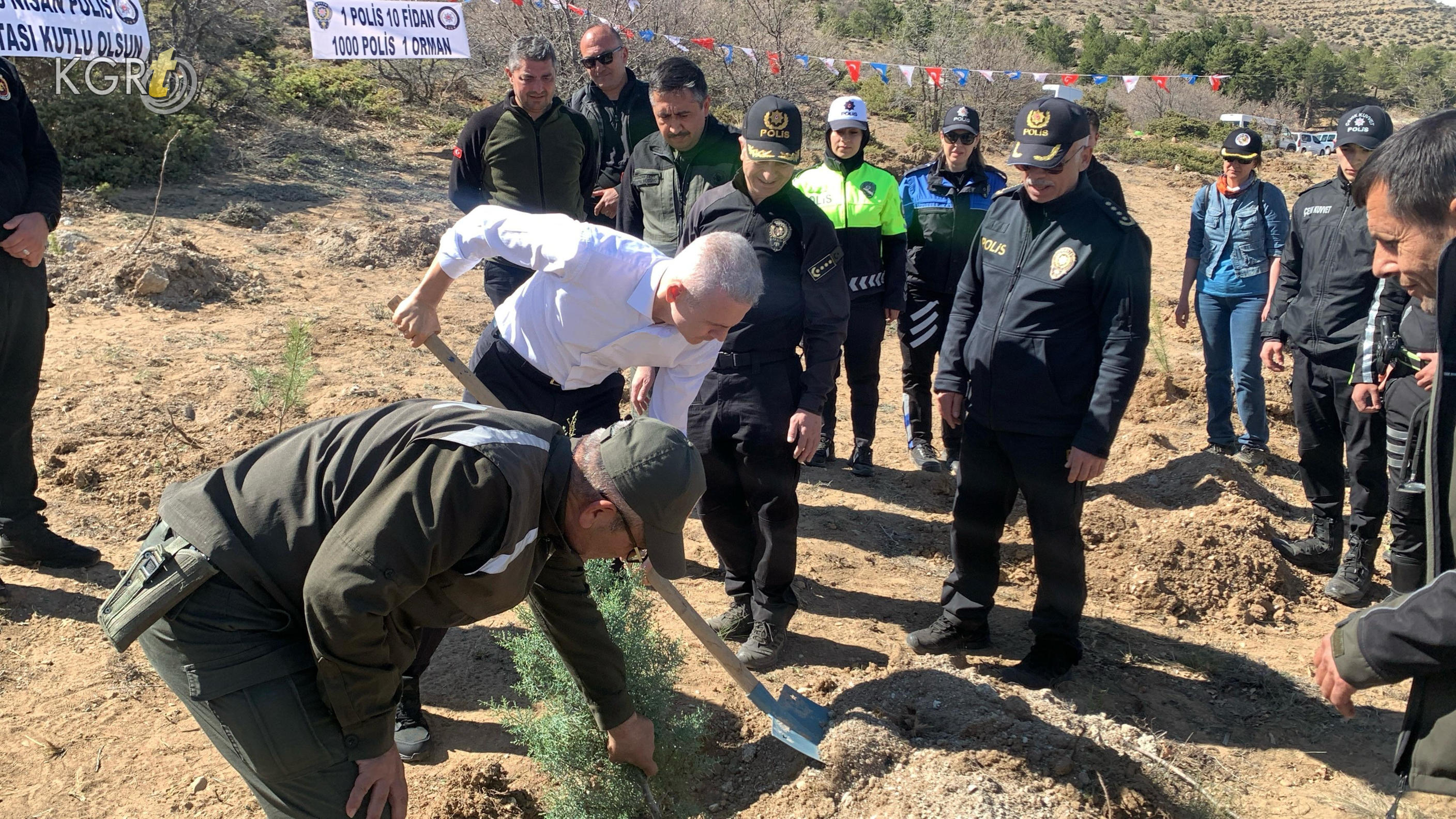 Karaman Emniyetinden Fisandun Cikarmasi Bin Fidan Dikildi16