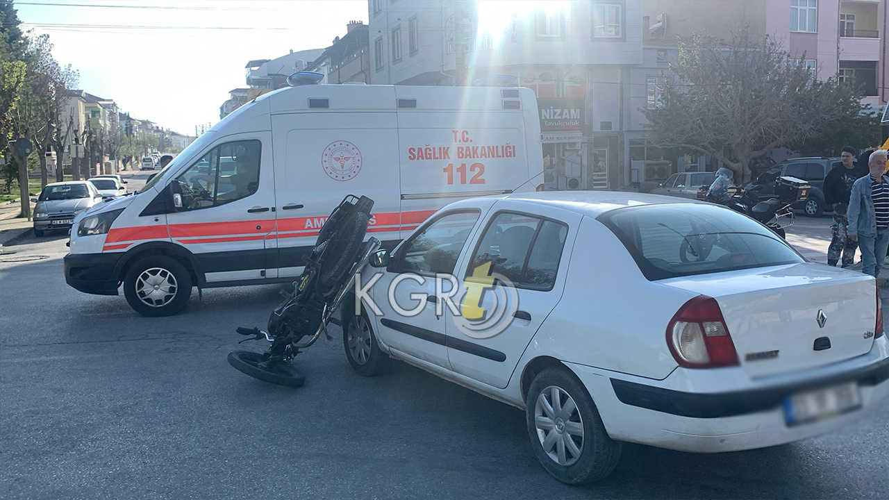Karamanda Otomobille Carpisan Motosiklet Surucusu Yaralandi3