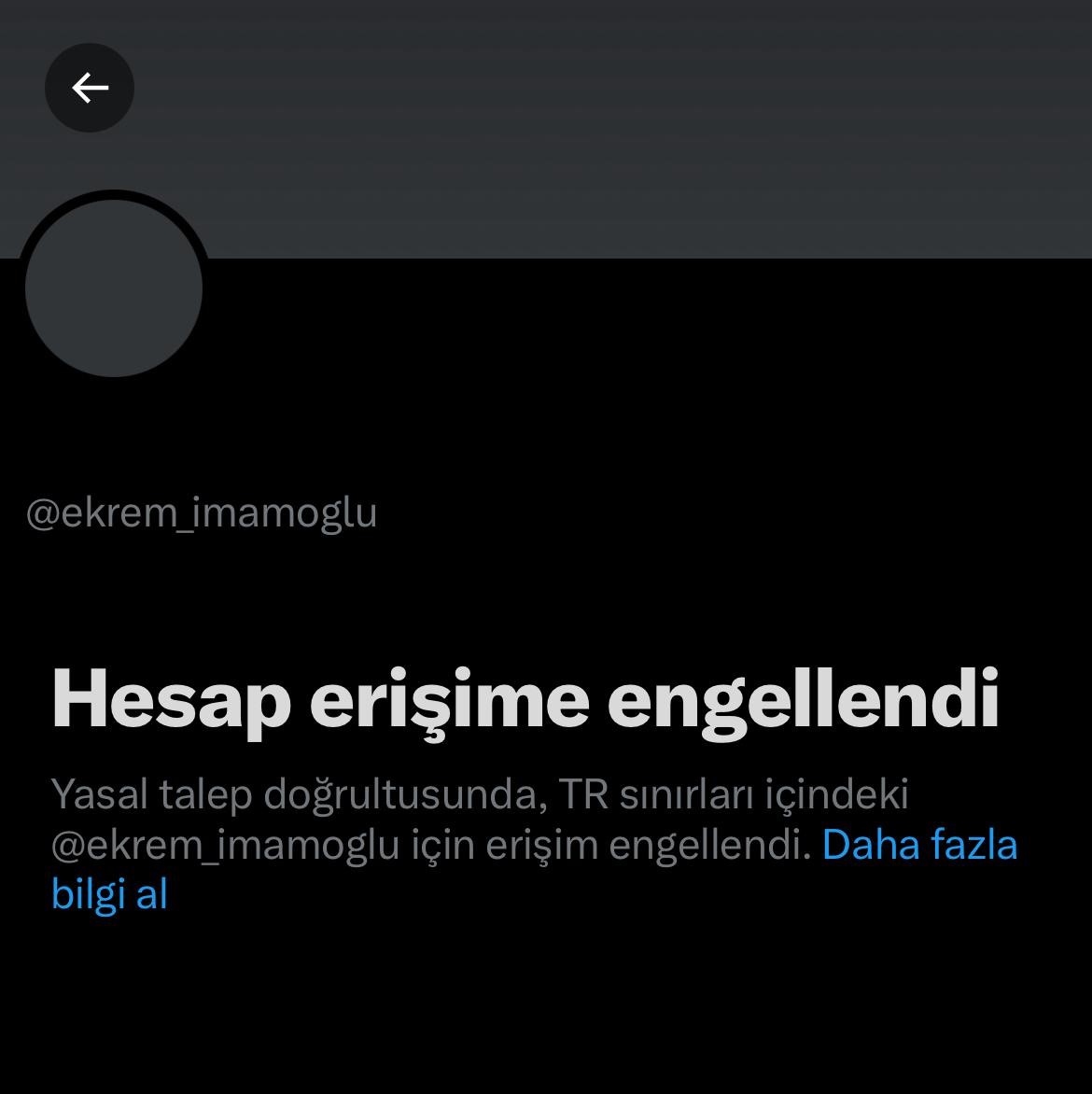 Ekrem Imamoglu X Hesabi Neden Kapatildi Son Dakika (1)