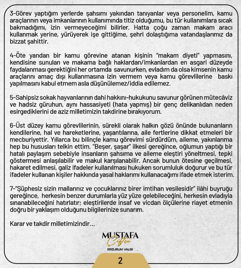 Erzurum Valisi Mustafa Ciftci Oglunun Paylasimlari Icin Ozur Diledi (3)