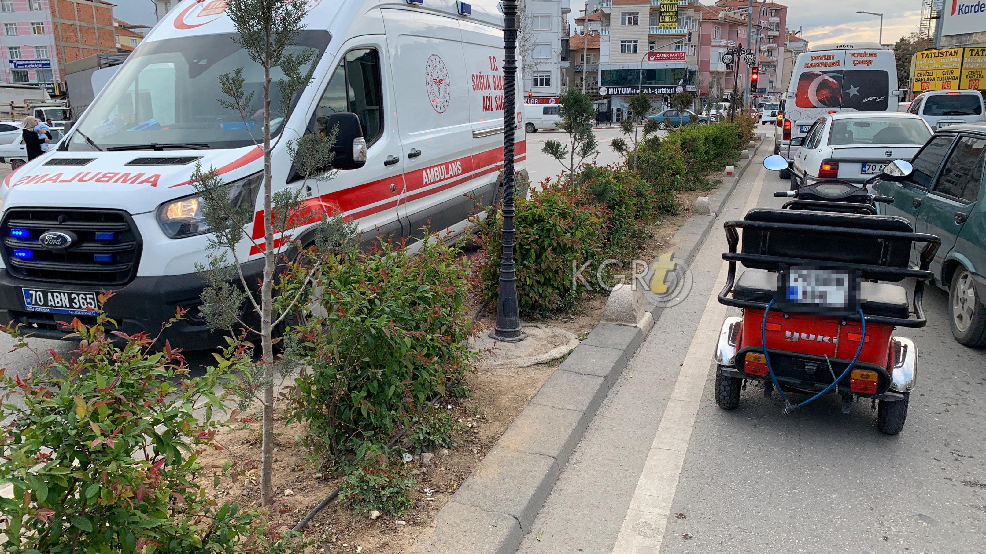 Karamanda 3 Tekerlekli Motor Cocuga Carpti 1 Yarali1