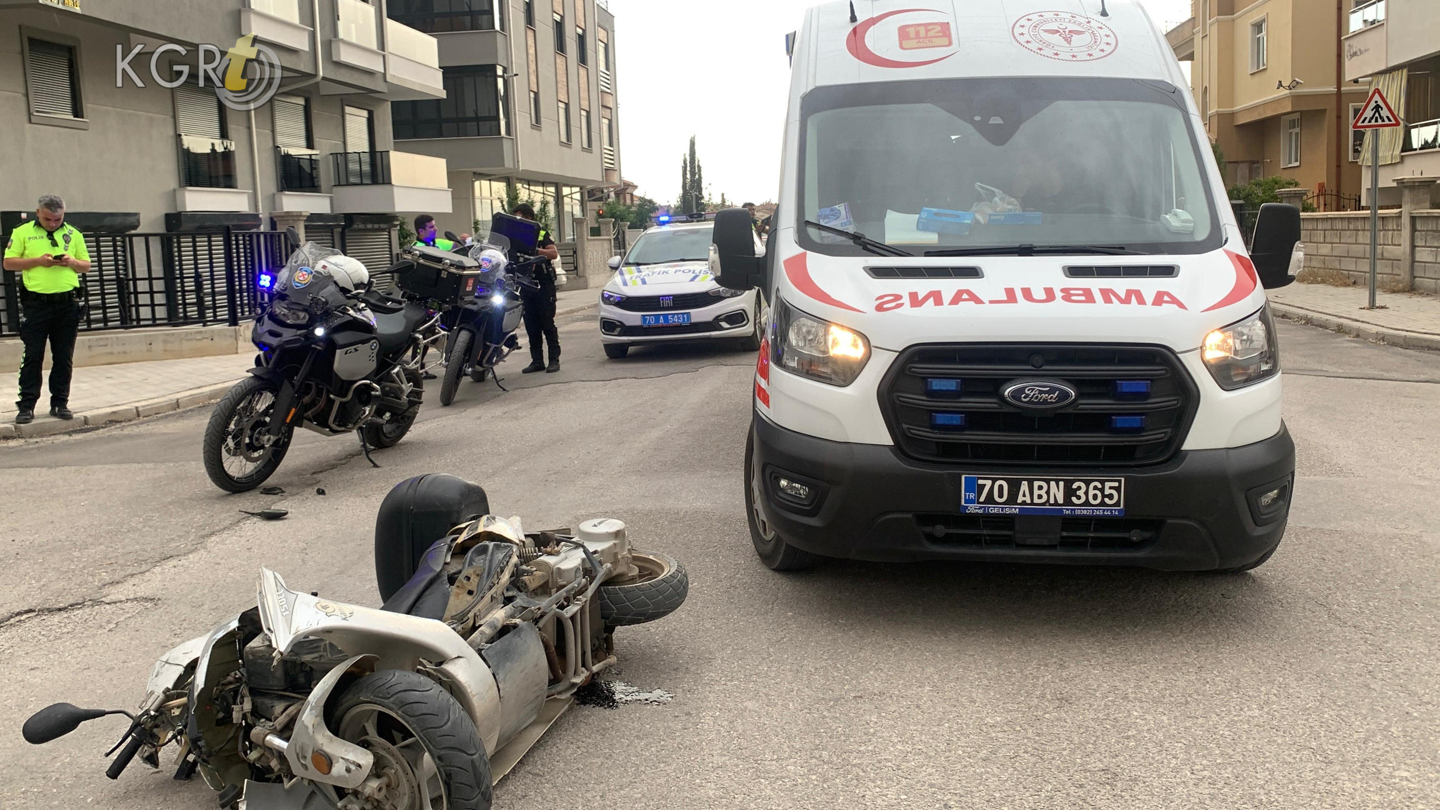 Karamanda Ciple Motosiklet Carpisti 2 Yarali5