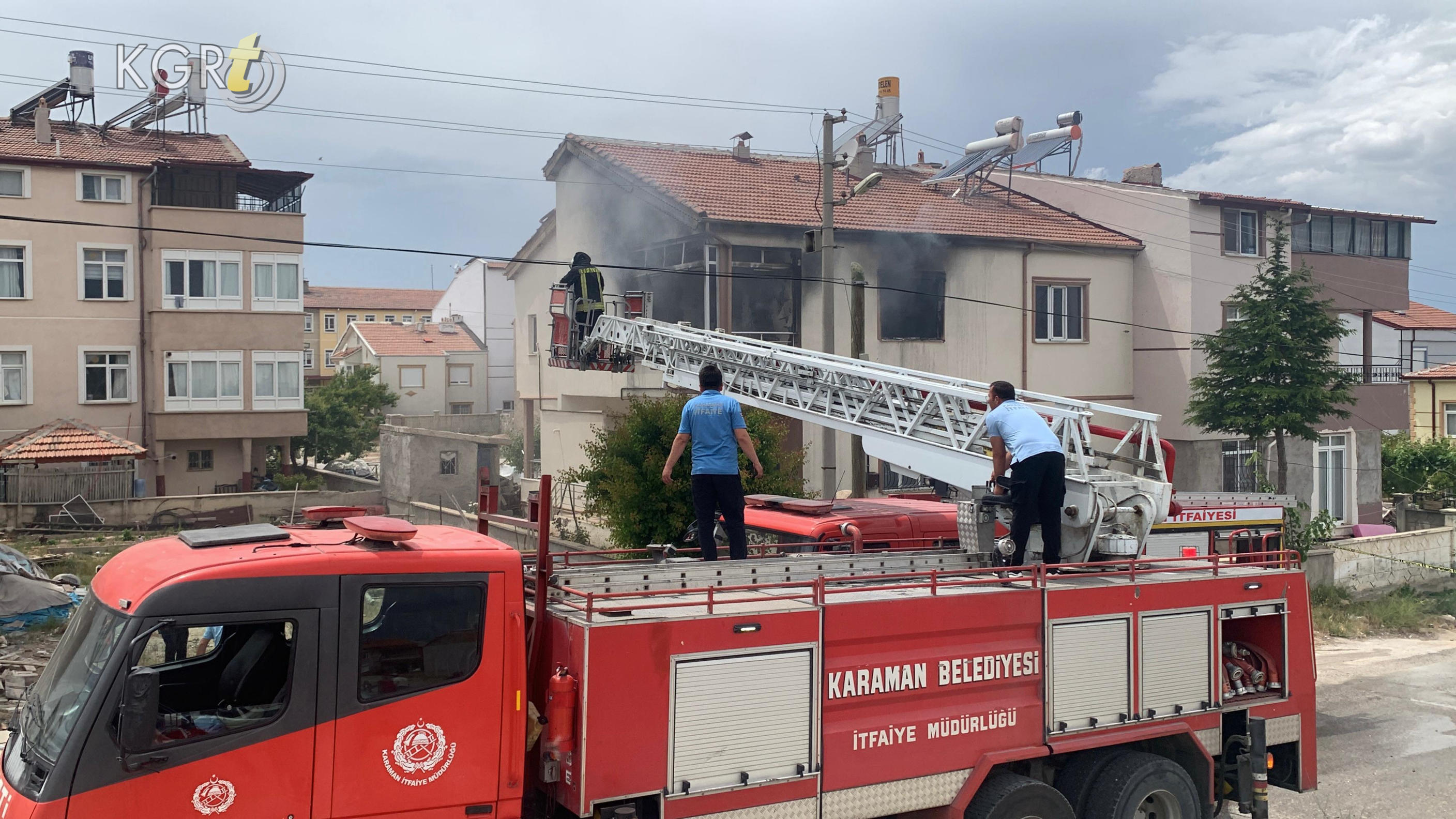 Karamanda Esinden Bosanan Ofkeli Koca Evi Atese Verdi1