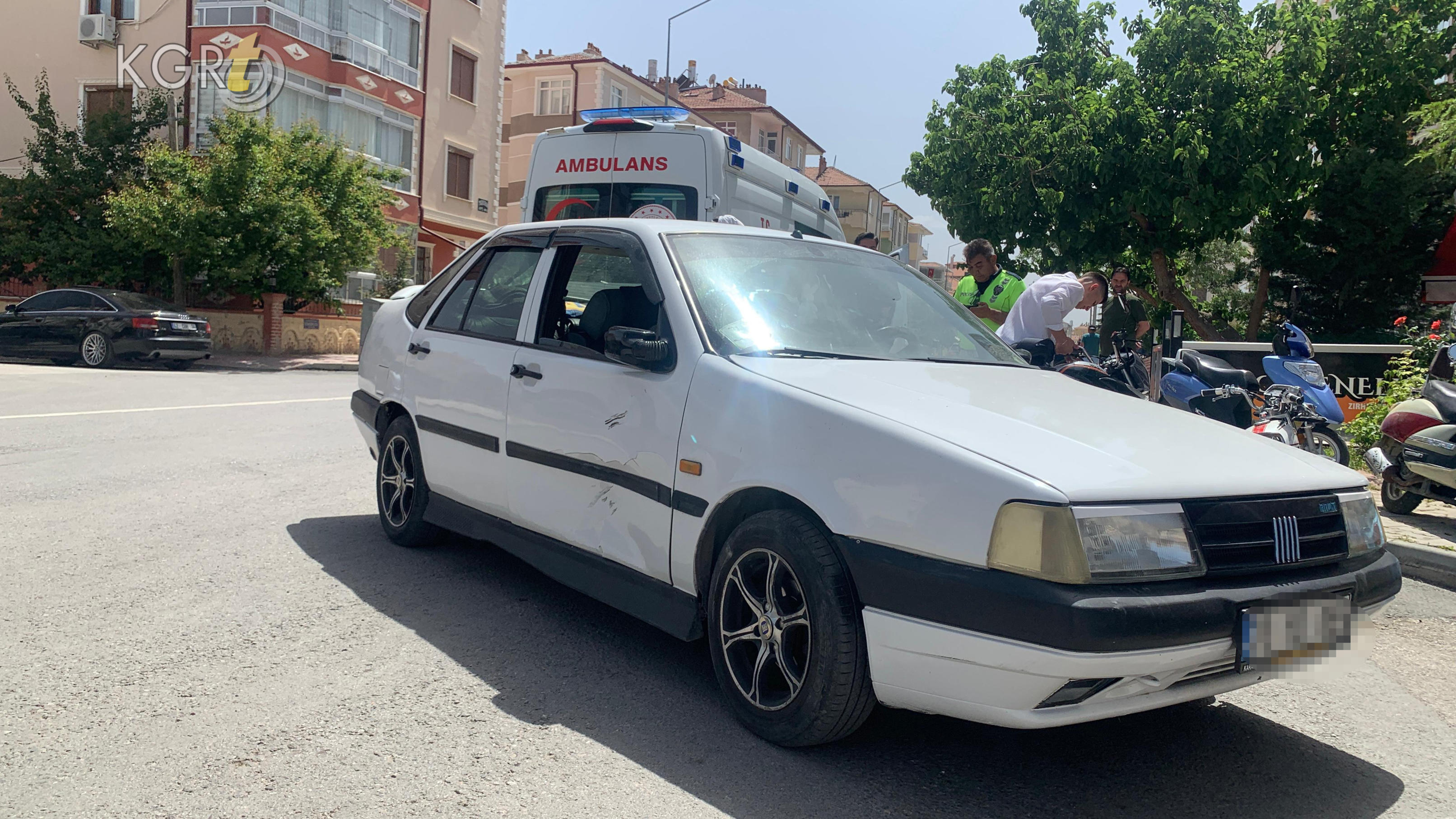 Karamanda Kaza Motosikletle Otomobil Carpisti1
