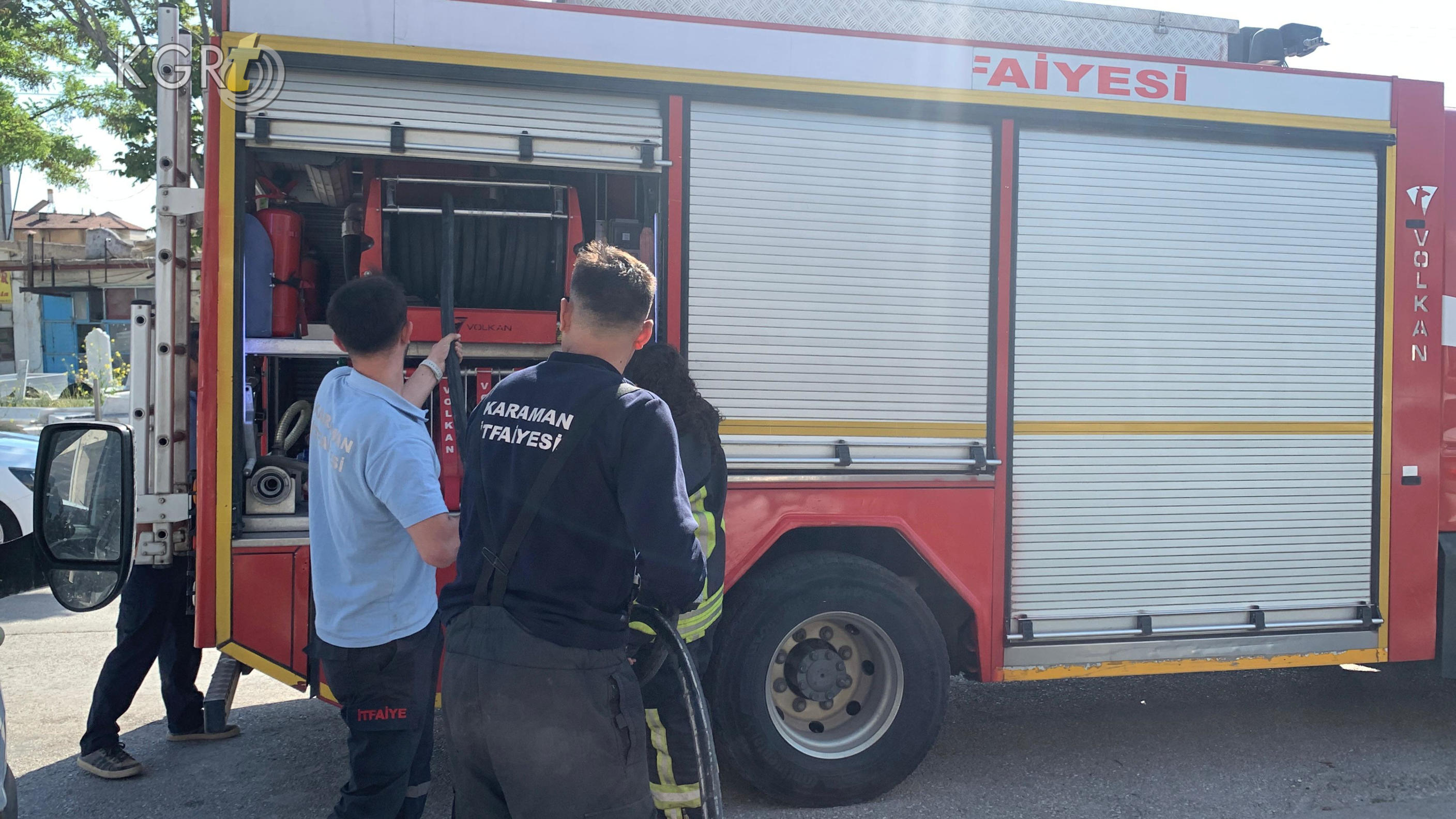 Karamanda Musallanin Altinda Yangin Panigi7