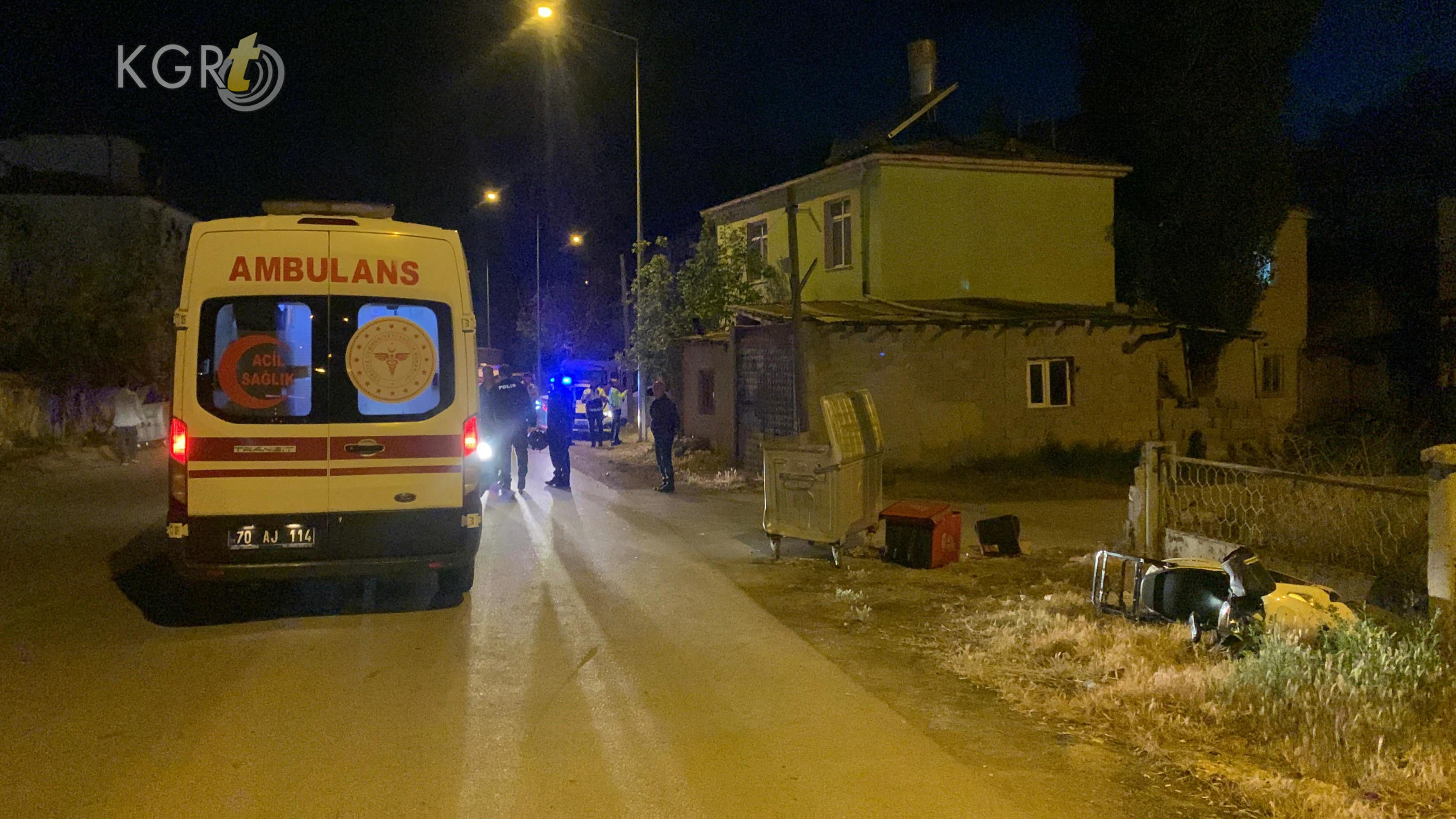 Karamanda Otomobille Carpisan Motokurye Yaralandi9