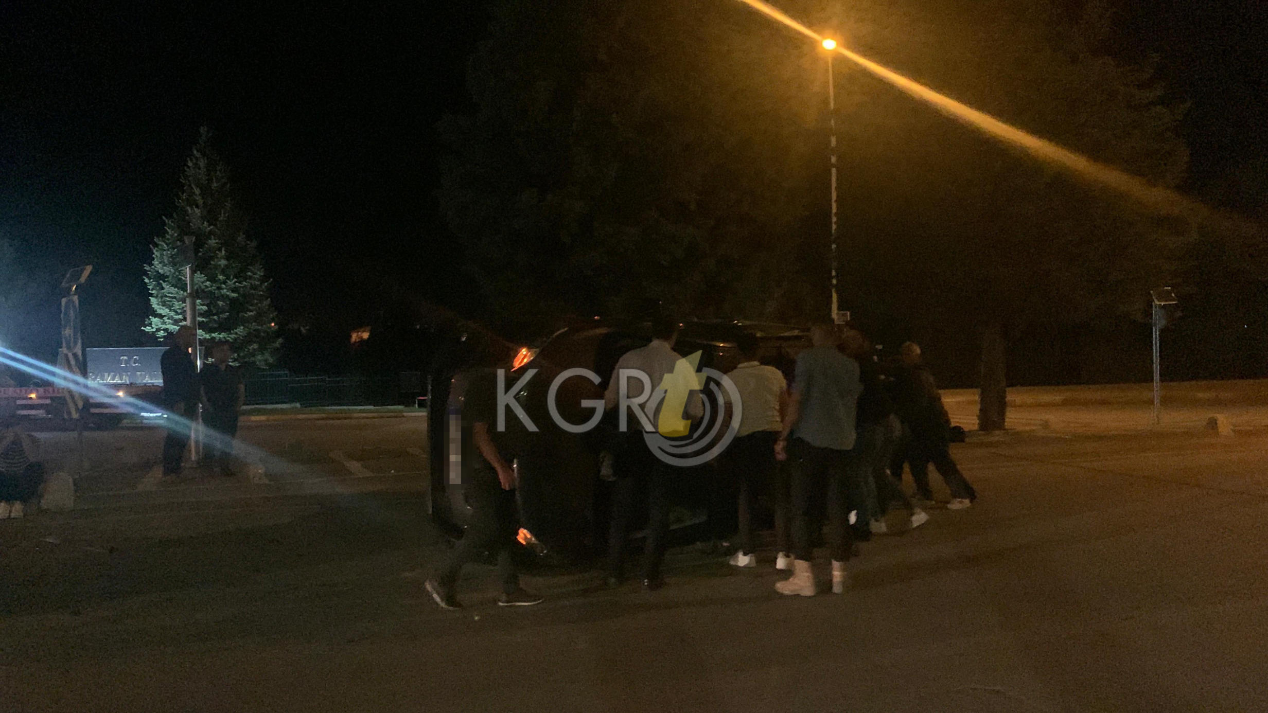 Karamanda Suv Aracla Carpisan Ticari Arac Devrildi6