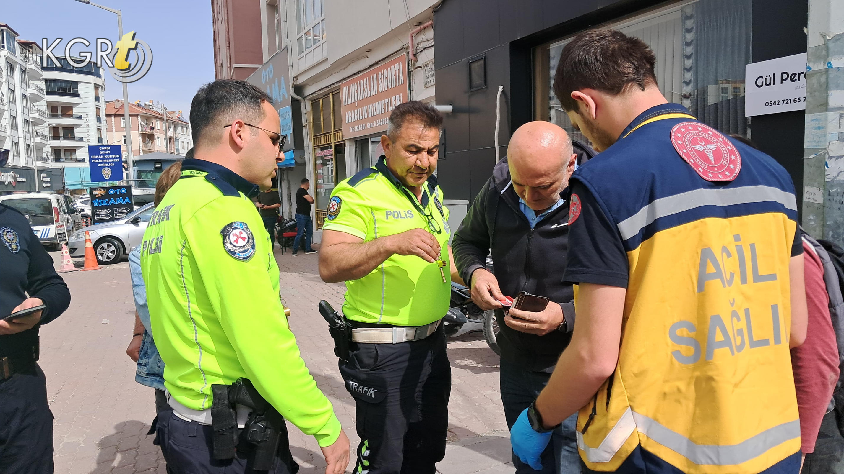 Karamanda Suv Ile Motosiklet Carpisti Baba Ve Ogul Yarali3