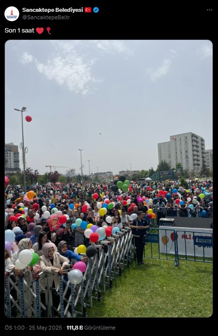Sancaktepede Balonlar Ali Asaf Icin Gokyuzune Birakildi (1)