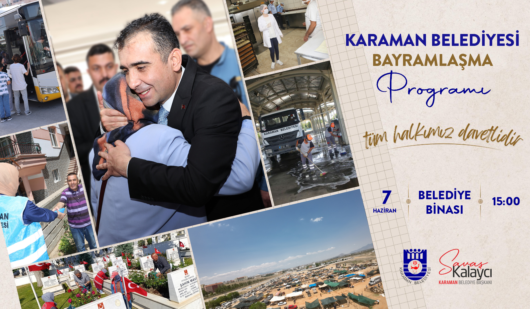 Karaman Belediyesinde Bayramin 2 Gunu Bayramlasma Var1