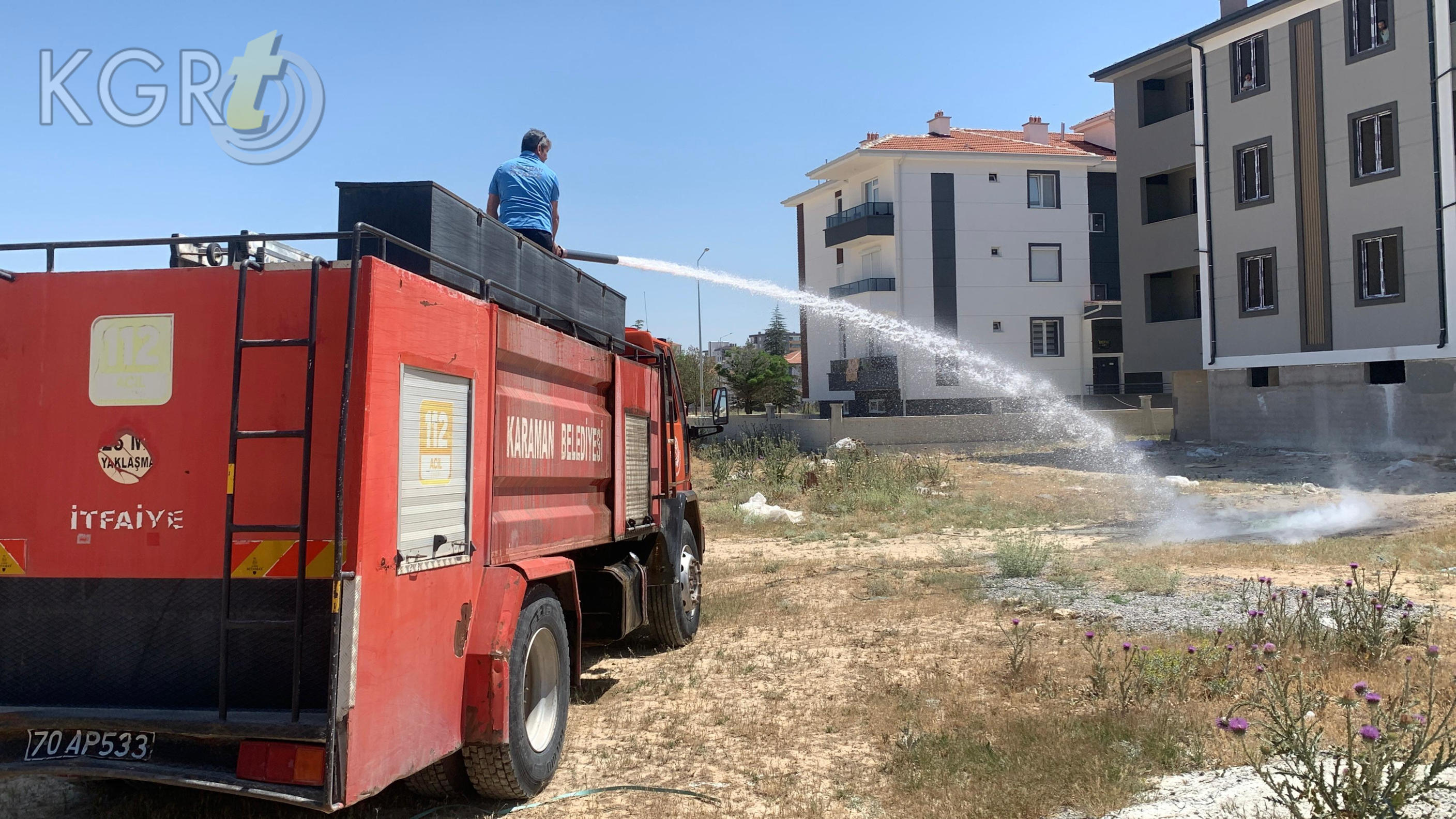 Karamanda Insaat Alanindaki Atiklar Alev Alev Yandi6