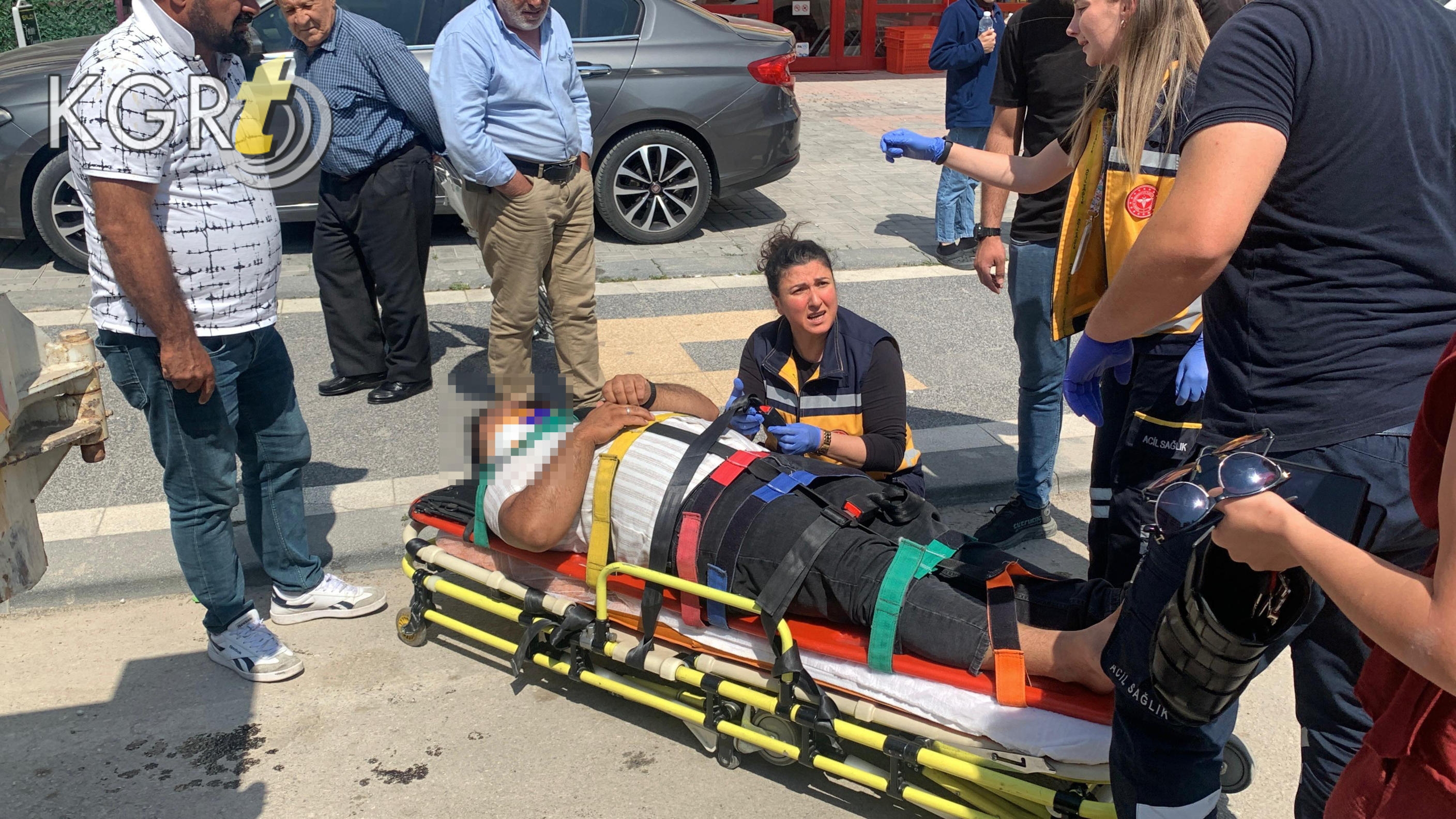 Karamanda Kontrolden Cikan Motosiklet Surucusu Yaralandi2