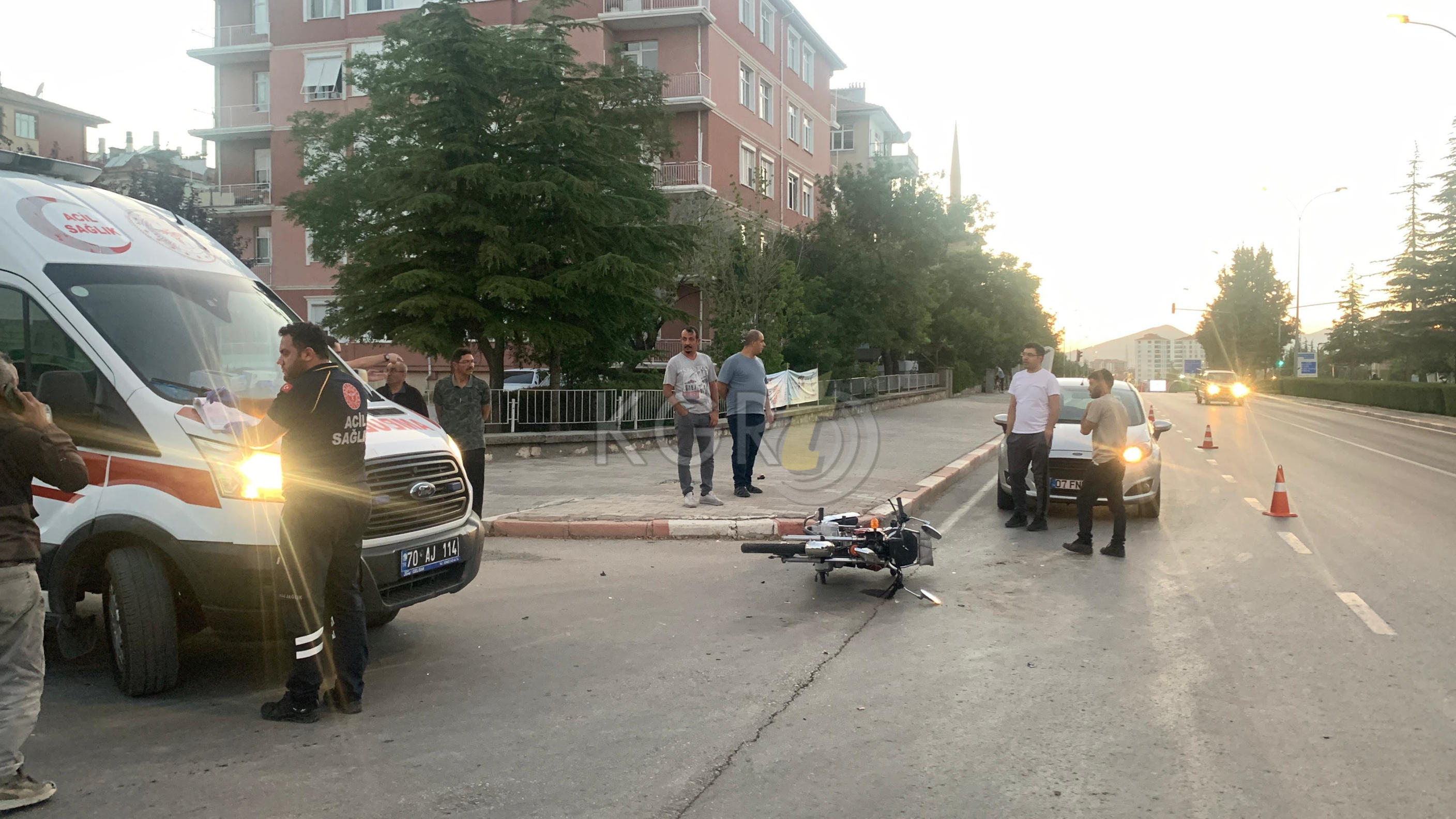 Karamanda Motosiklet Otomobille Carpisti 1 Yarali12