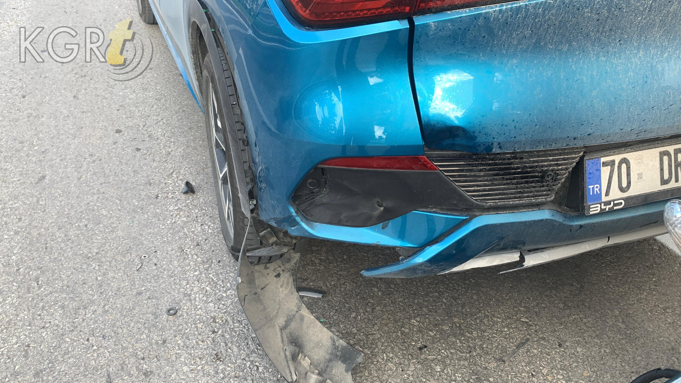 Karamanda Motosiklet Suv Araca Carpti 1 Yarali6