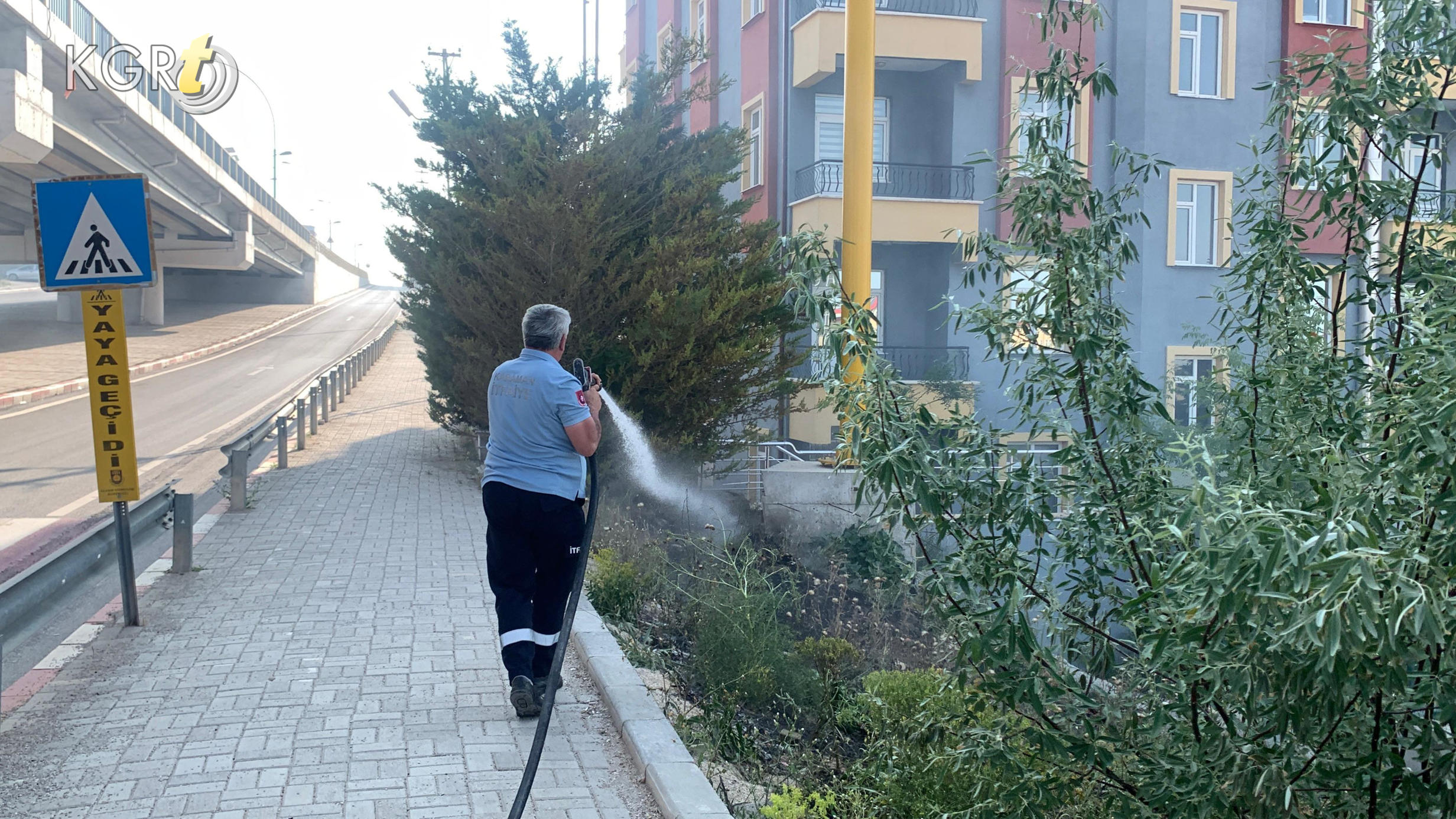 Karamanda Ot Yangini Evlere Sicramadan Sonduruldu7