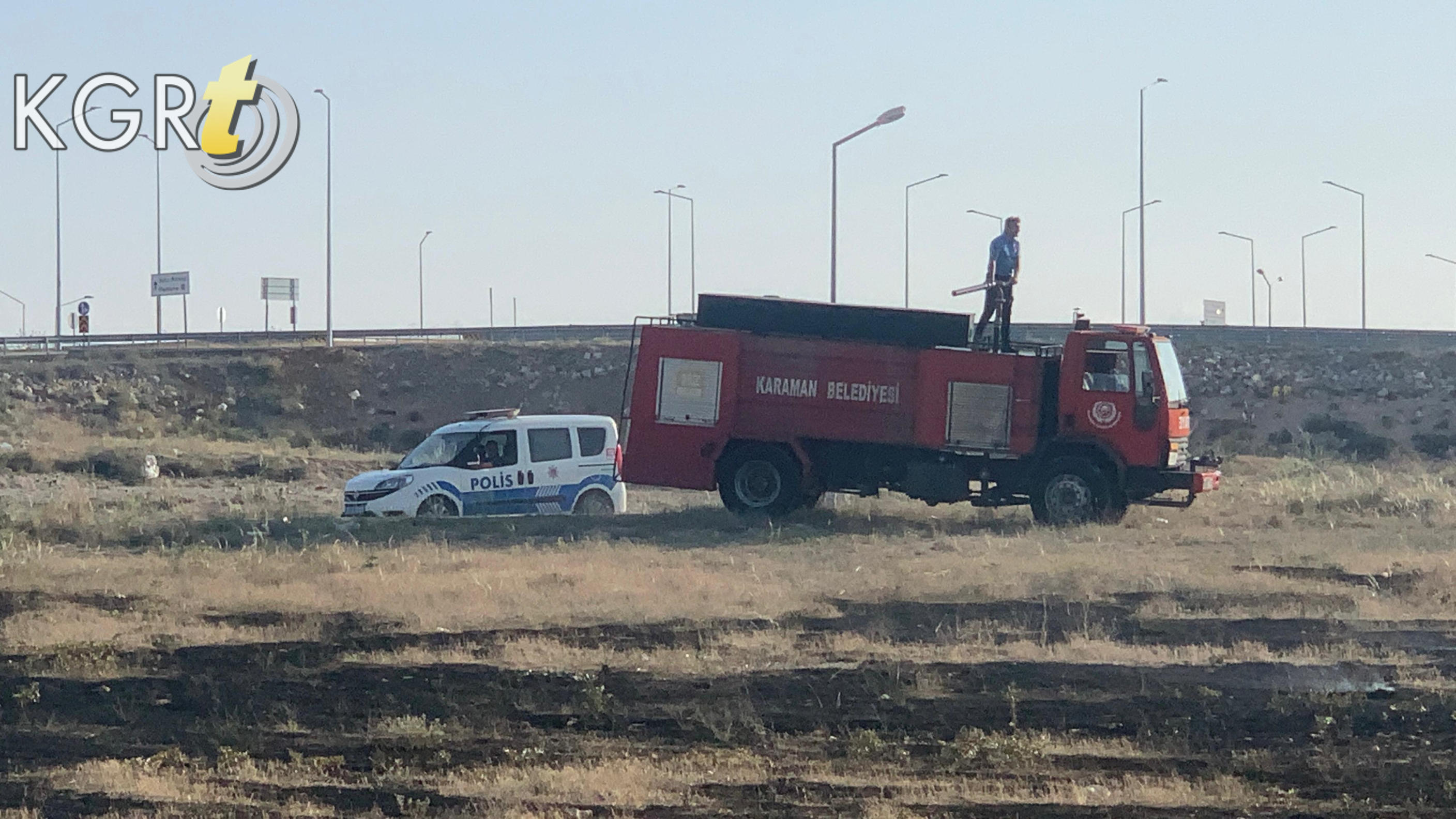 Karamanda Otluk Arazide Yangin Cikti3