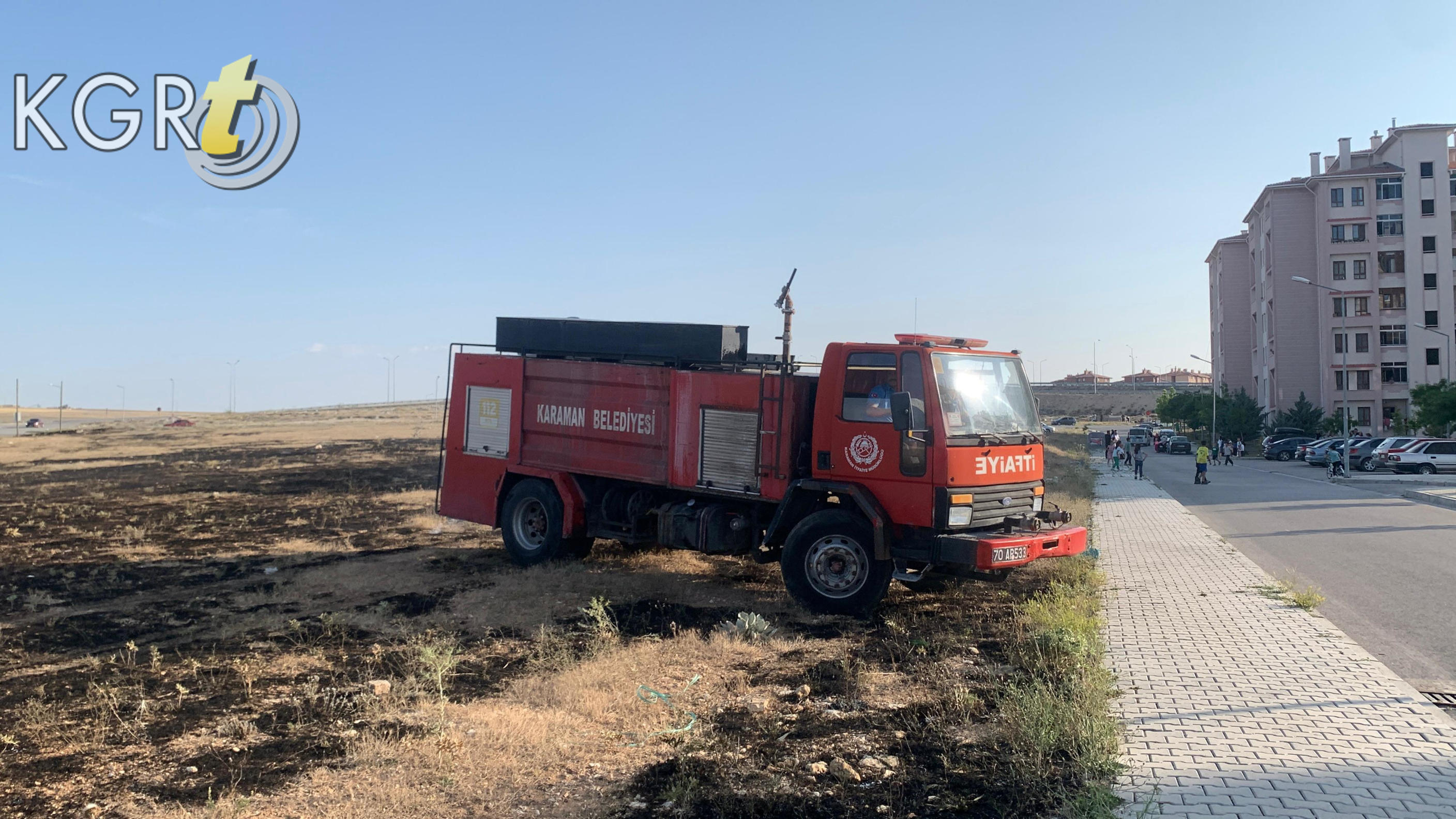 Karamanda Otluk Arazide Yangin Cikti7