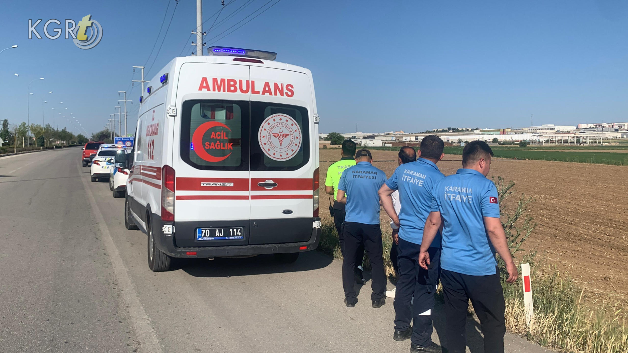 Karamanda Otomobil Sarampole Takla Atti 1 Yarali11