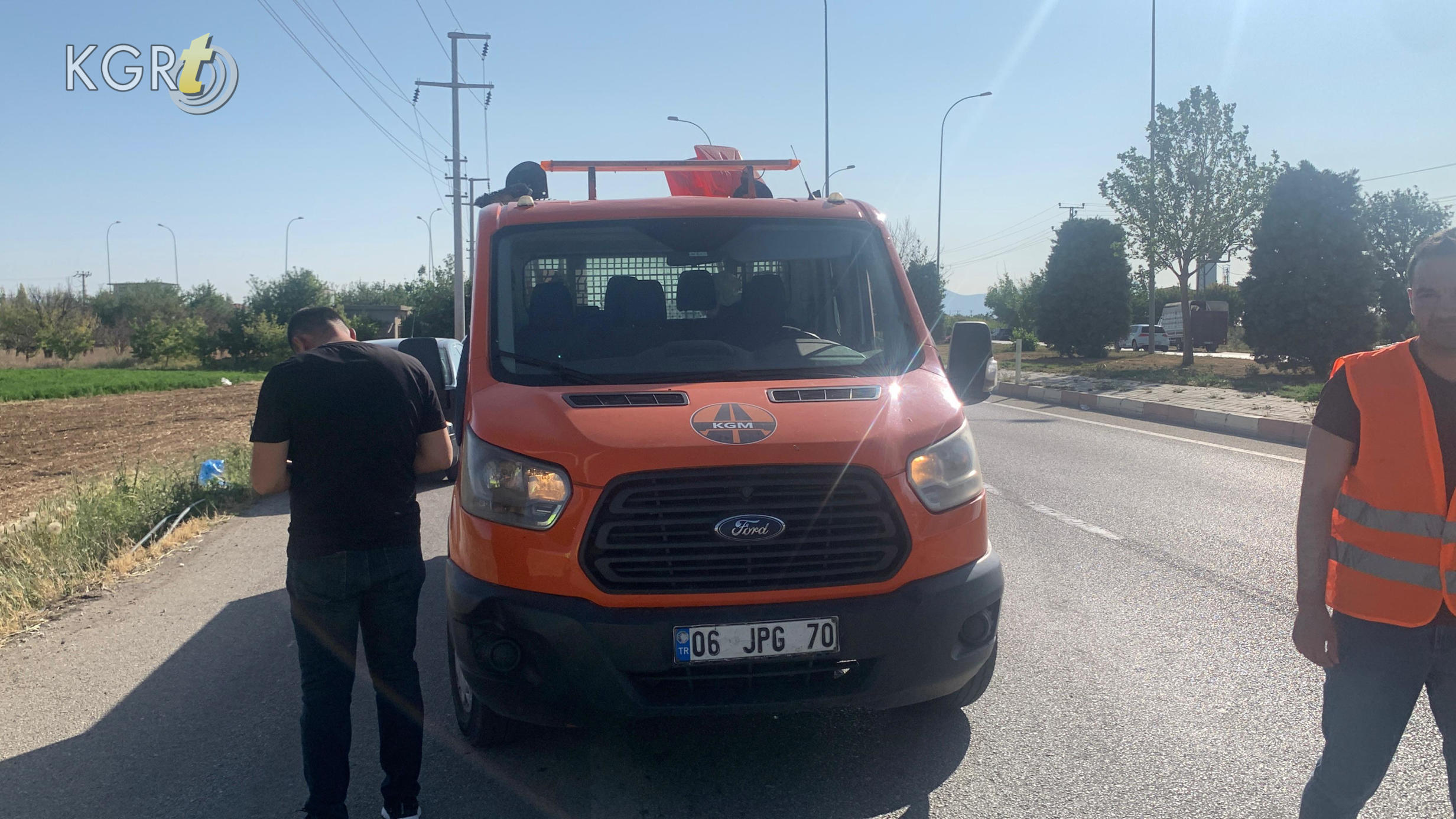 Karamanda Otomobil Sarampole Takla Atti 1 Yarali2