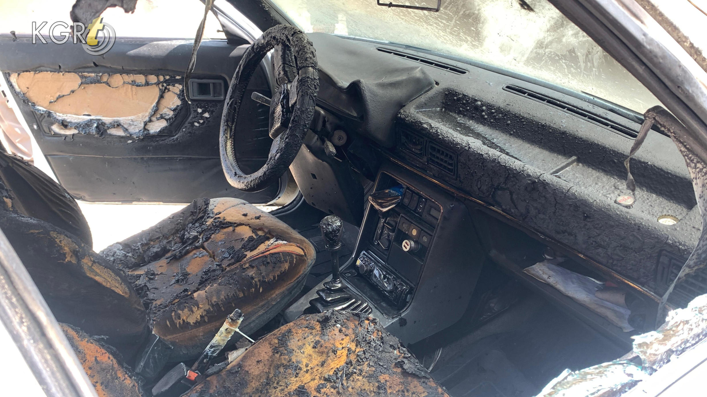 Karamanda Park Halindeki Otomobilde Yangin Cikti4