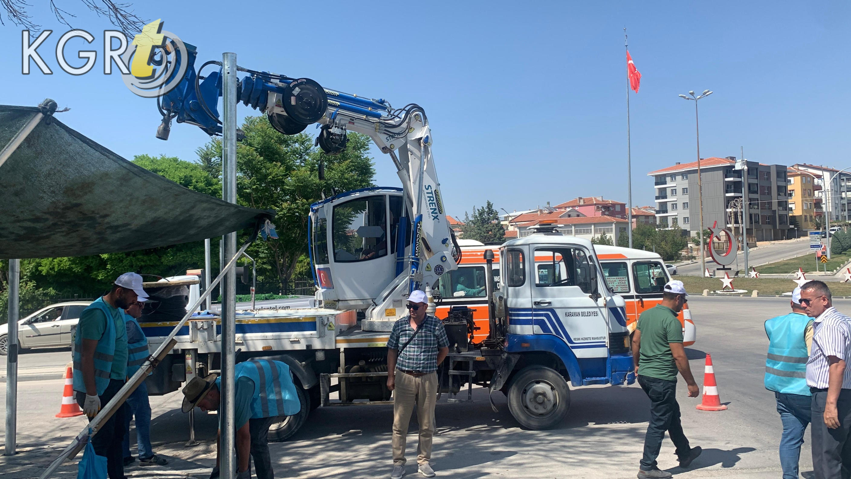 Karamanda Sik Sik Kaza Olan Valilik Kavsagi Isiklandiriliyor3