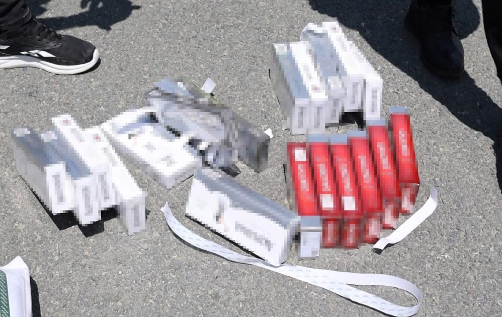 Valizde Kacak Sigaralar Ele Gecirildi1