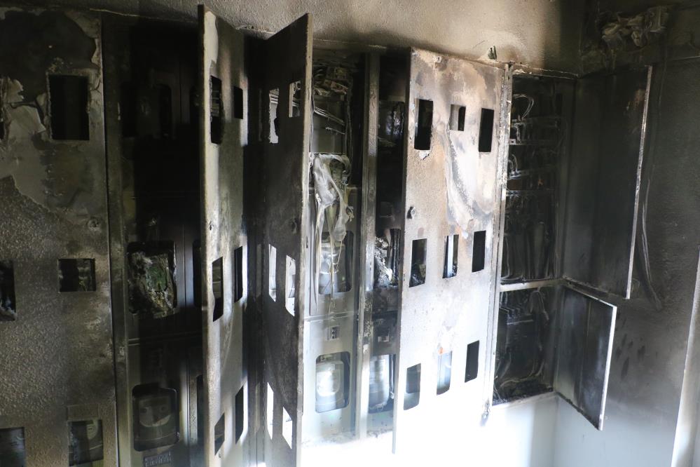 Binada Elektrik Panosunda Korkutan Patlama1