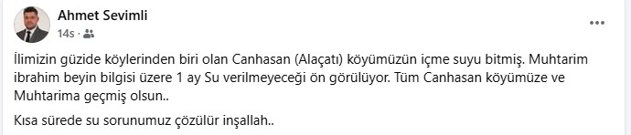 Canhasanda 30 Gun Su Yok Alacati Koyunde Su Krizi1