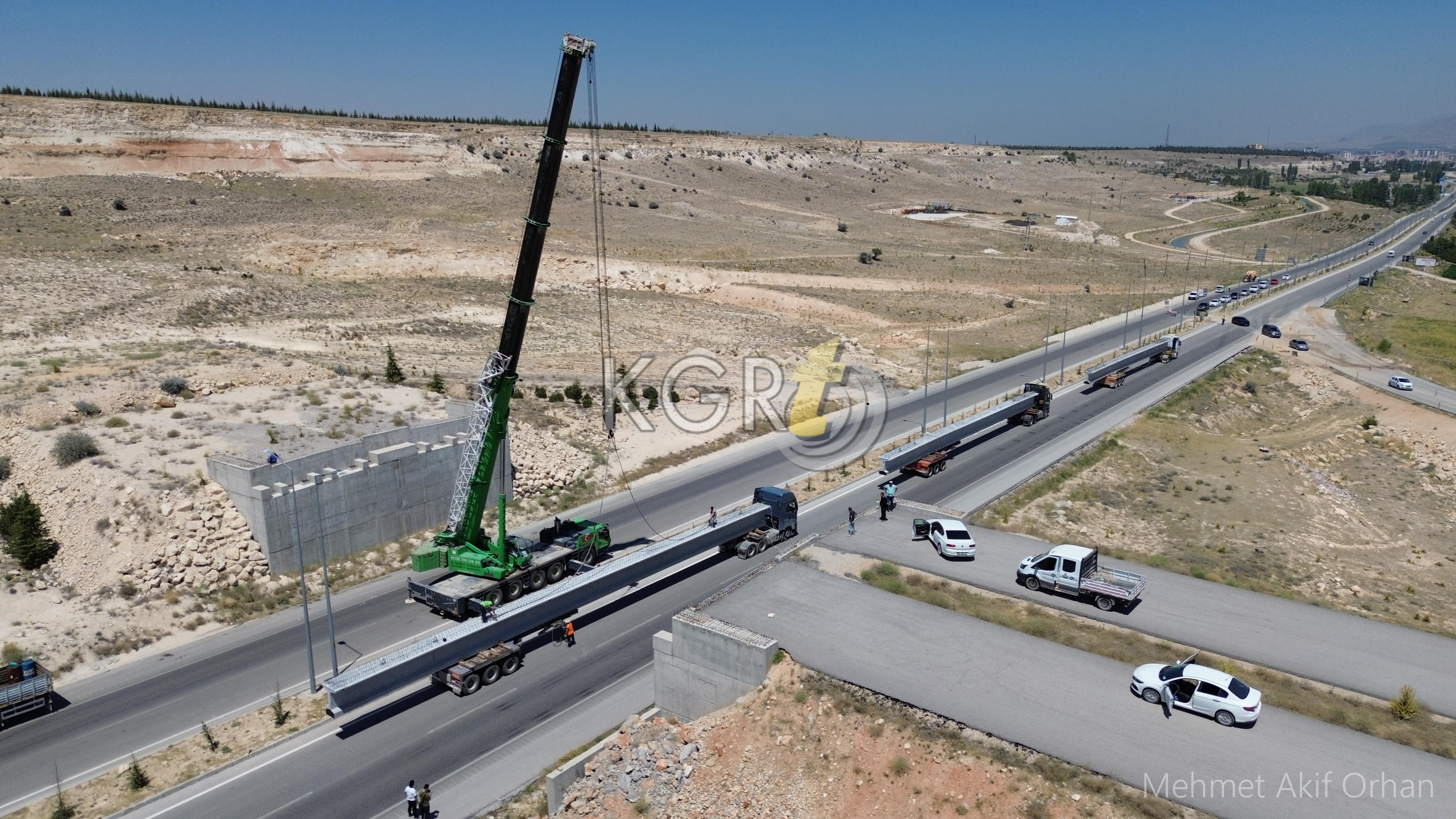 Karaman Cevre Yolunda Guney Koprusu Yapiliyor2