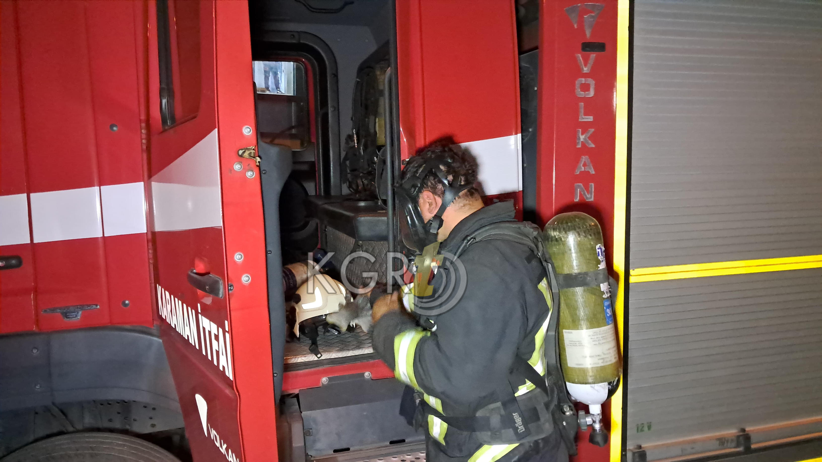 Karamanda Apartmanda Yangin Panigi1