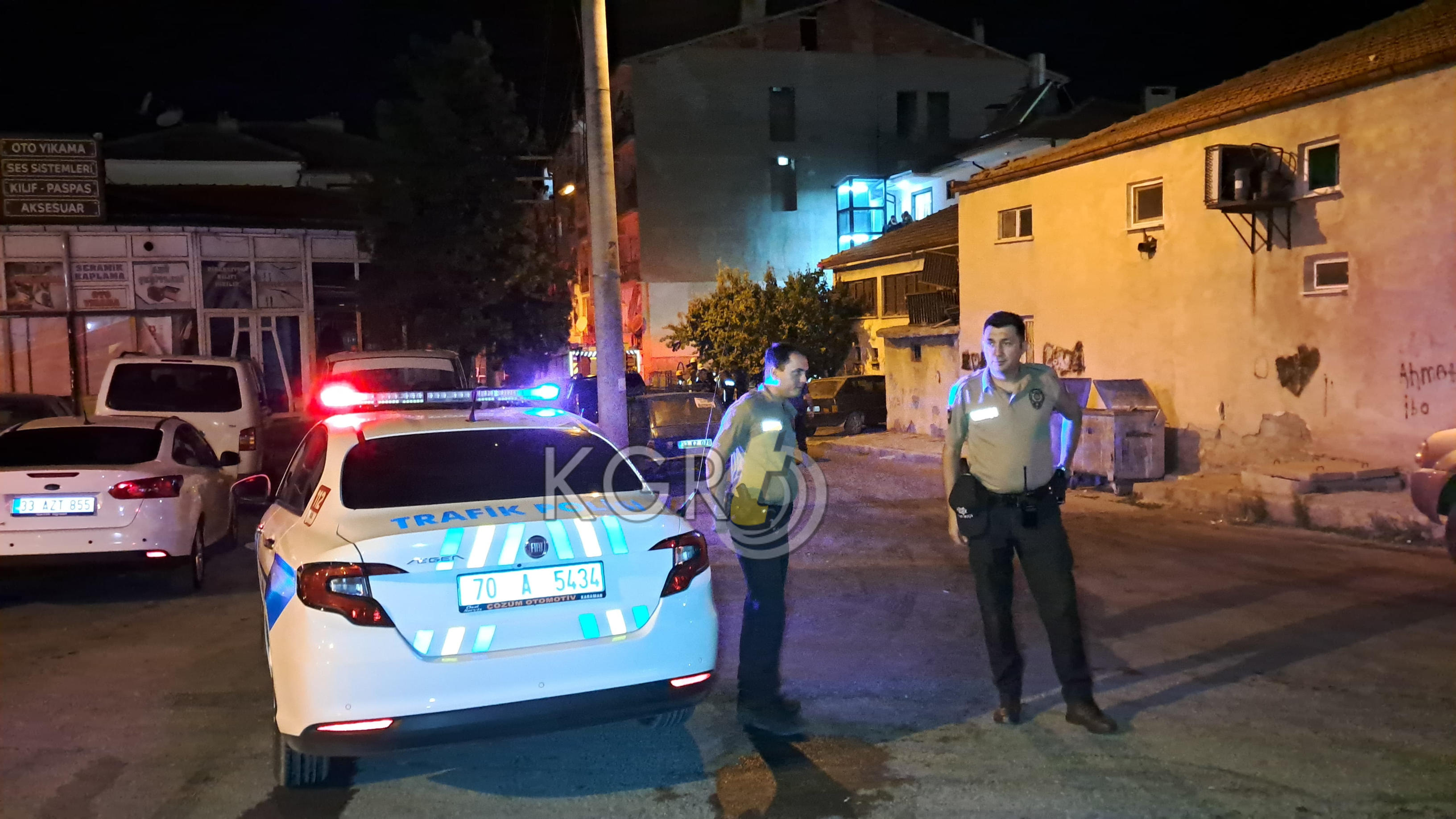 Karamanda Apartmanda Yangin Panigi2