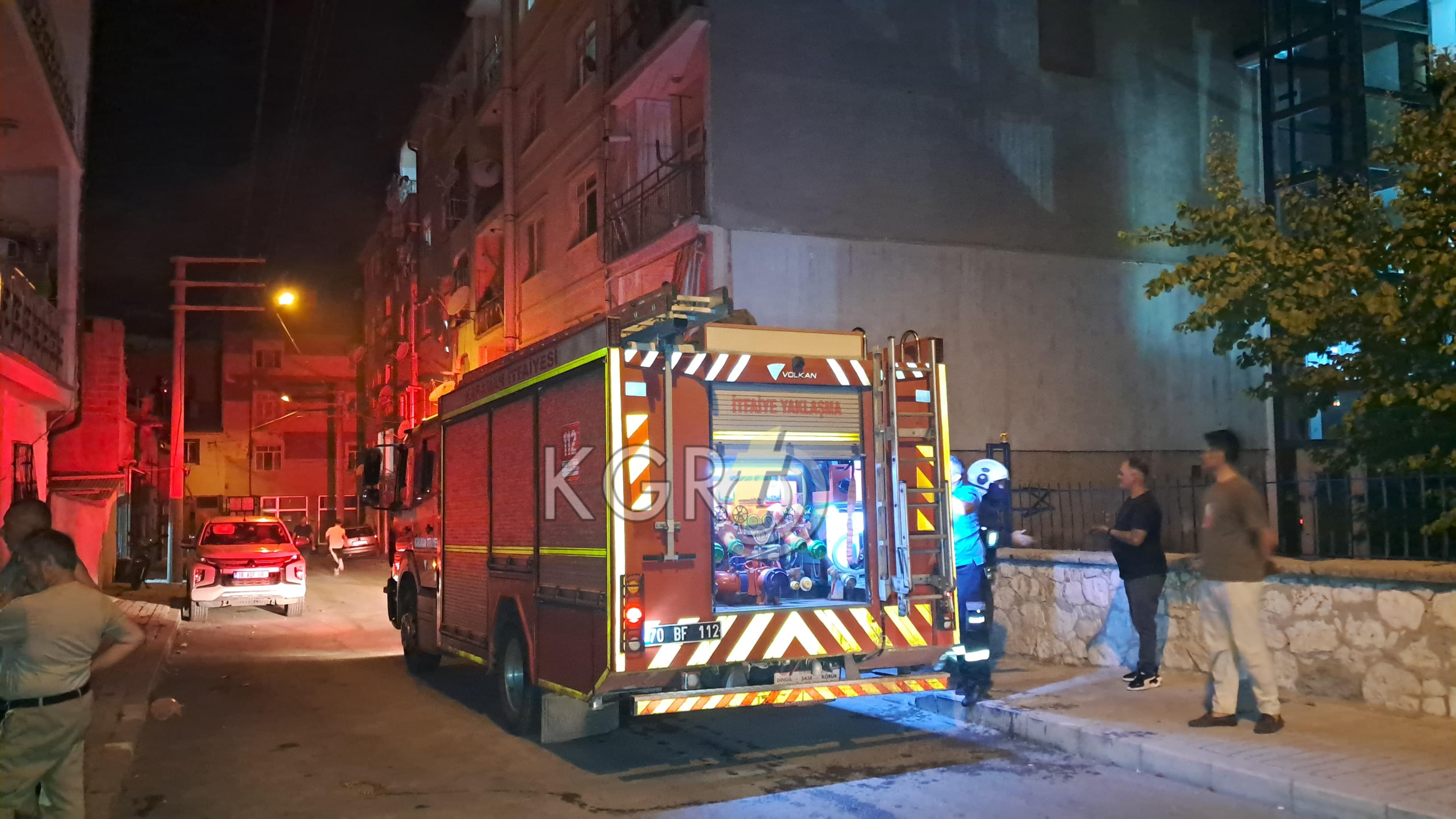 Karamanda Apartmanda Yangin Panigi9