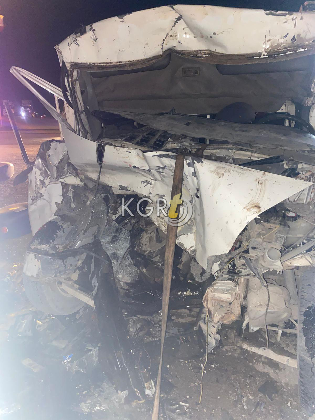Karamanda Feci Kazada Surucu Aracta Sikisti 1 Yarali0 (7)