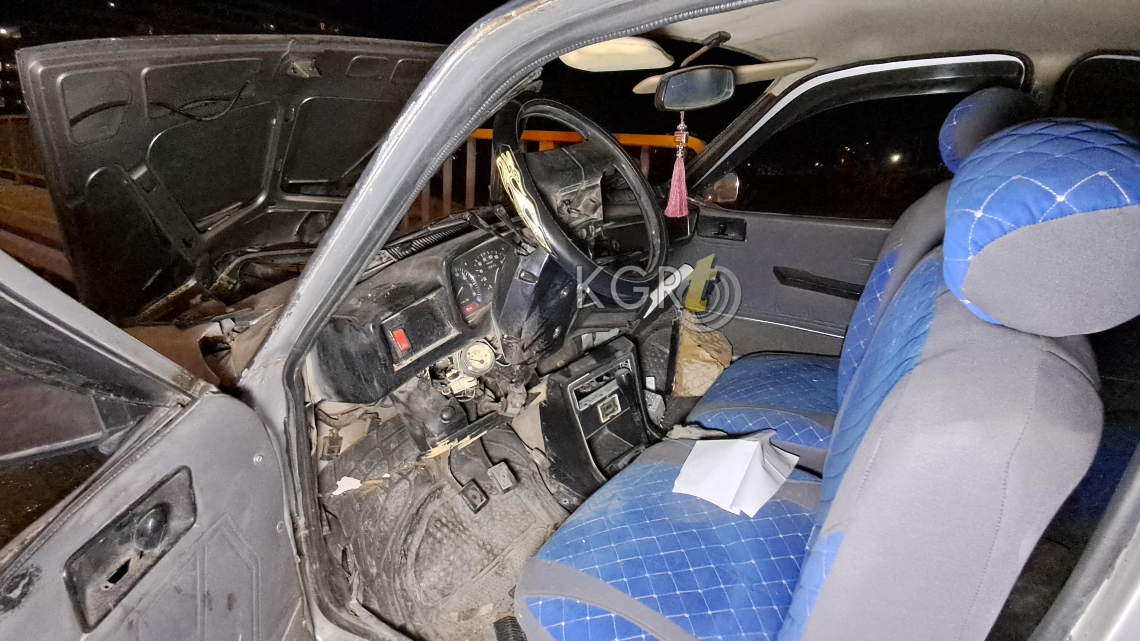 Karamanda Kontrolden Cikan Otomobil Bariyere Ok Gibi Saplandi6
