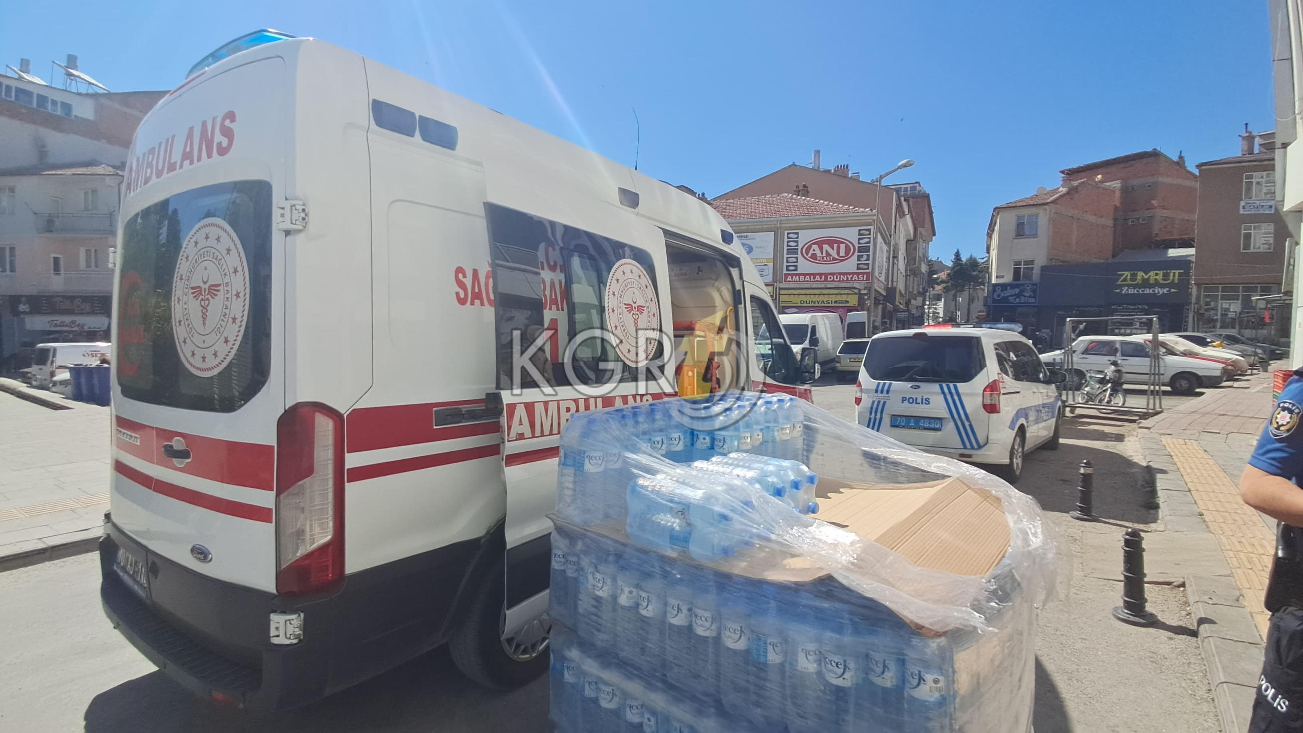 Karamanda Market Calisani Kamyonun Kasasindan Dustu1