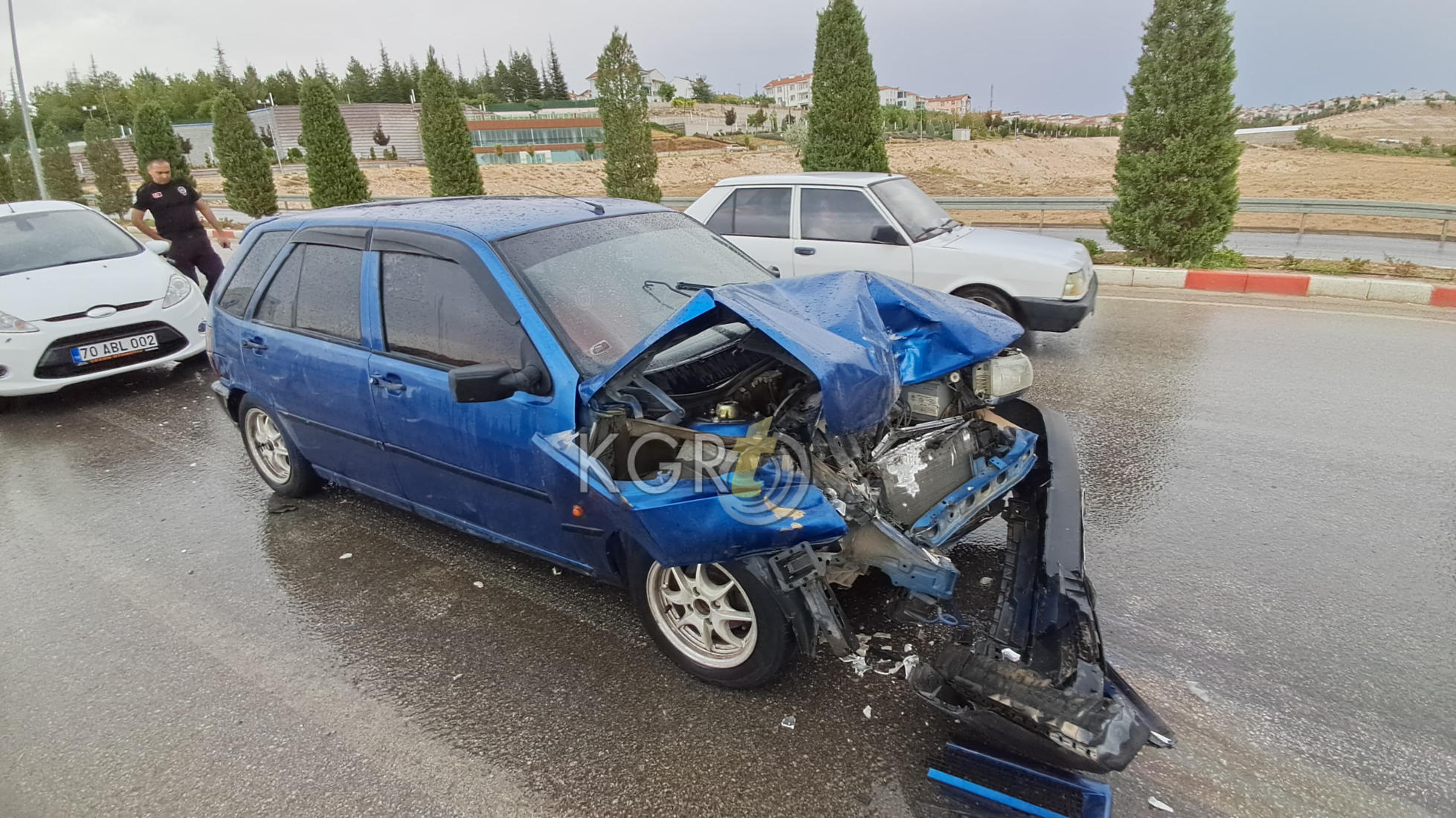 Karamanda Yagisli Hava Kazayi Getirdi1