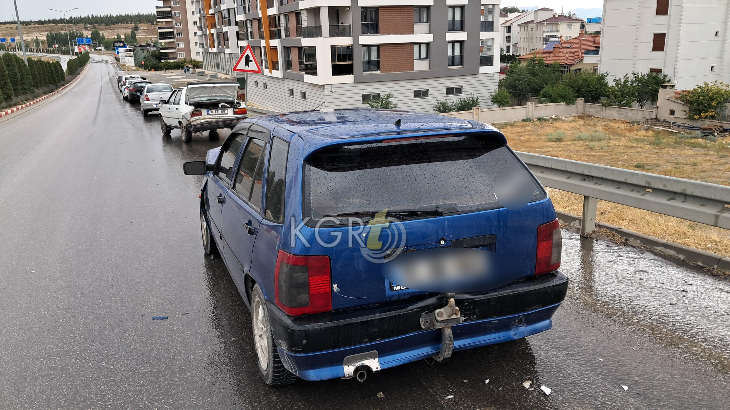 Karamanda Yagisli Hava Kazayi Getirdi3