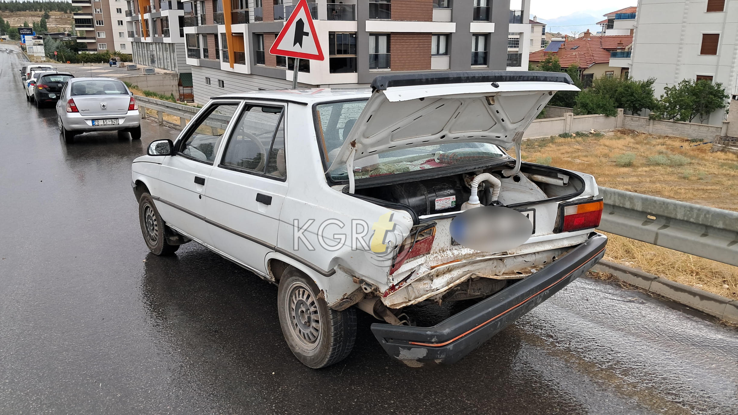 Karamanda Yagisli Hava Kazayi Getirdi4