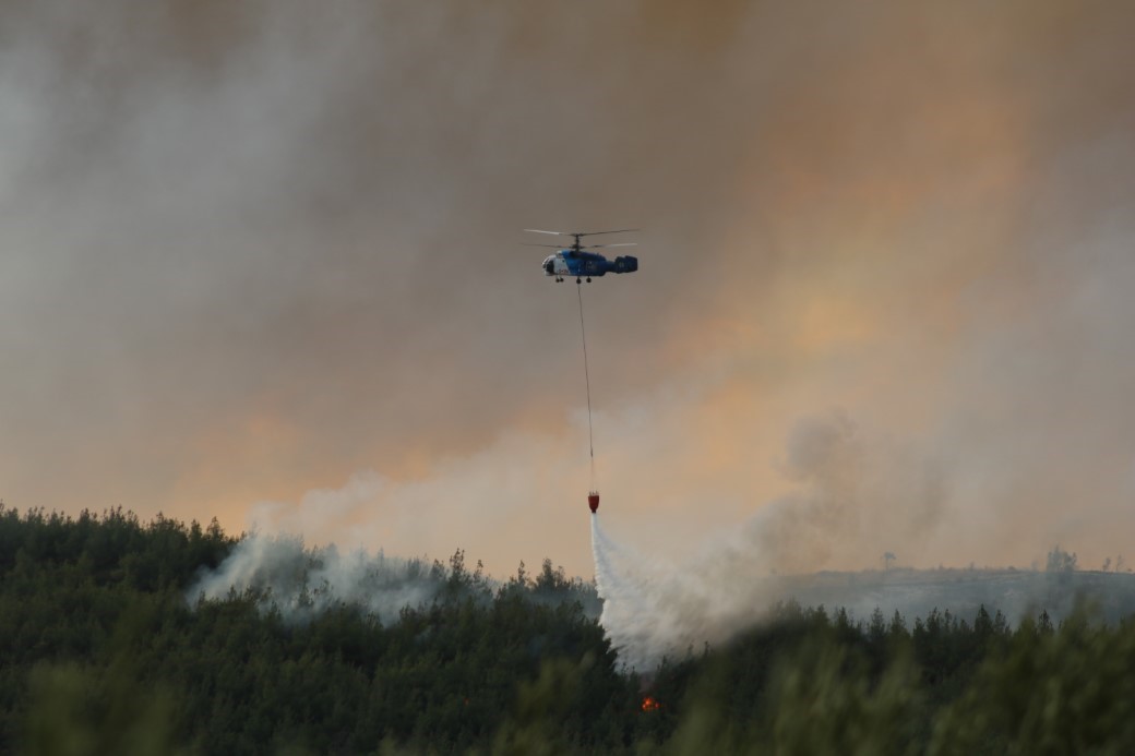 Canakkale Ates Cemberinde Geliboluda Orman Yangini Suruyor2