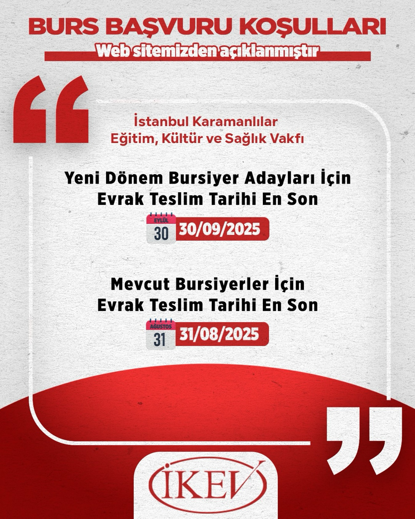 Ikev Burs Basvurulari Basladi1