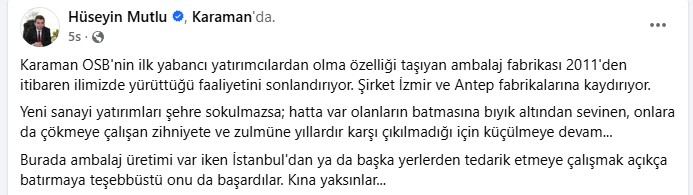 Karaman Osbde O Fabrika Kapaniyor Mu1