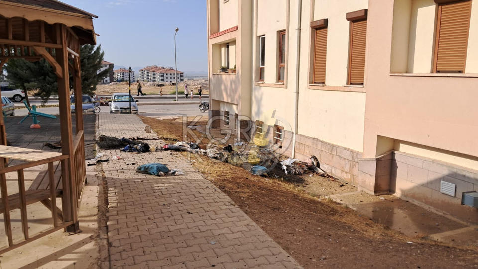 Karamanda 4Tokide 7Nci Kattaki Daire Alevlere Teslim Oldu8