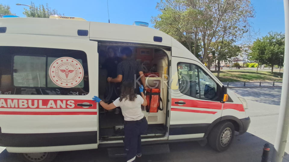 Karamanda Bisikletle Otomobil Carpisti5